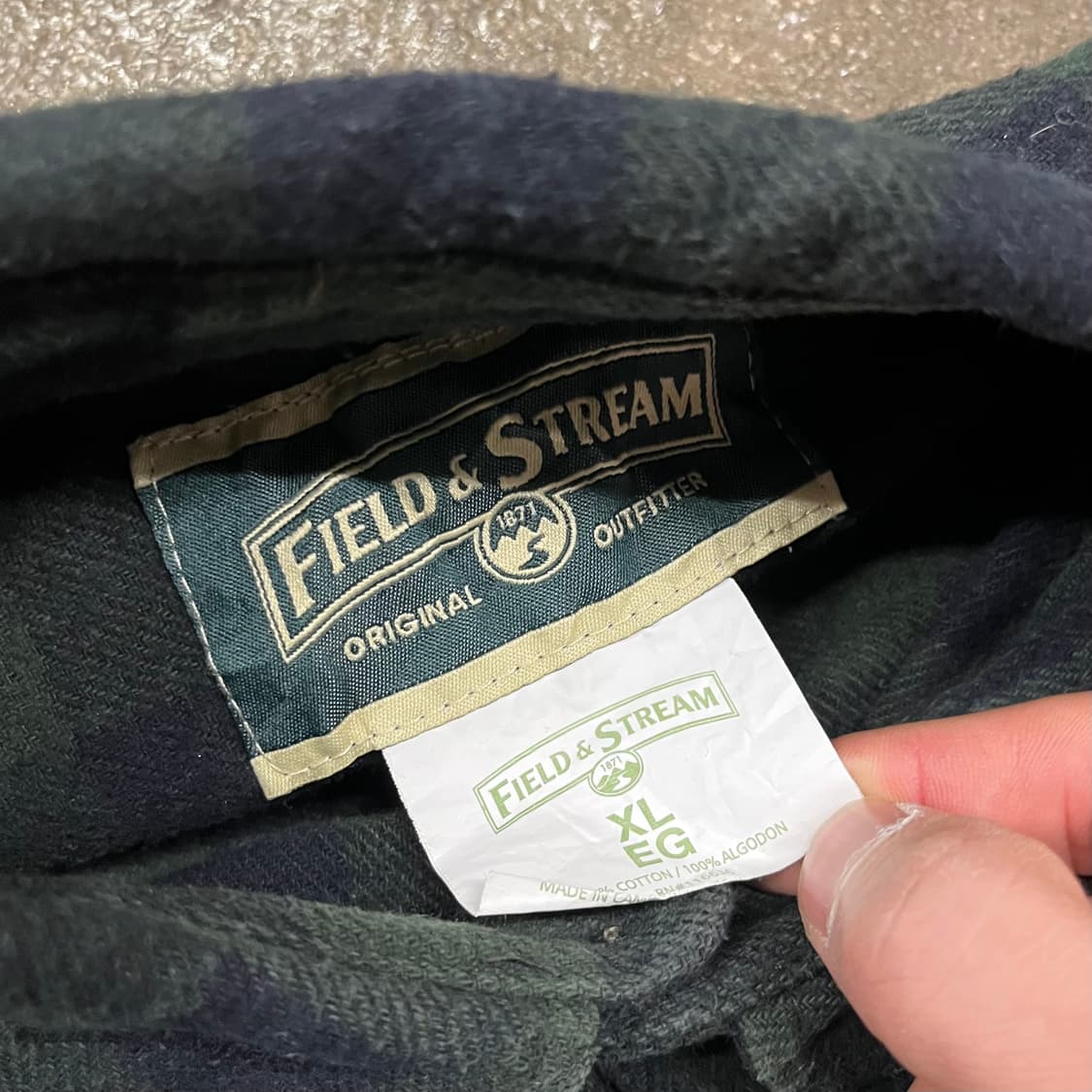 빈티지 헤비 코튼 체크 셔츠 (105) 상품이미지5