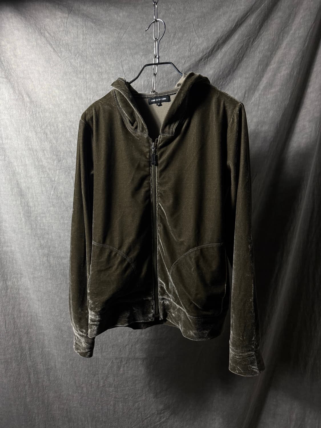 Comme Ça Ism Velour Zip-Up Hoodie 상품이미지1