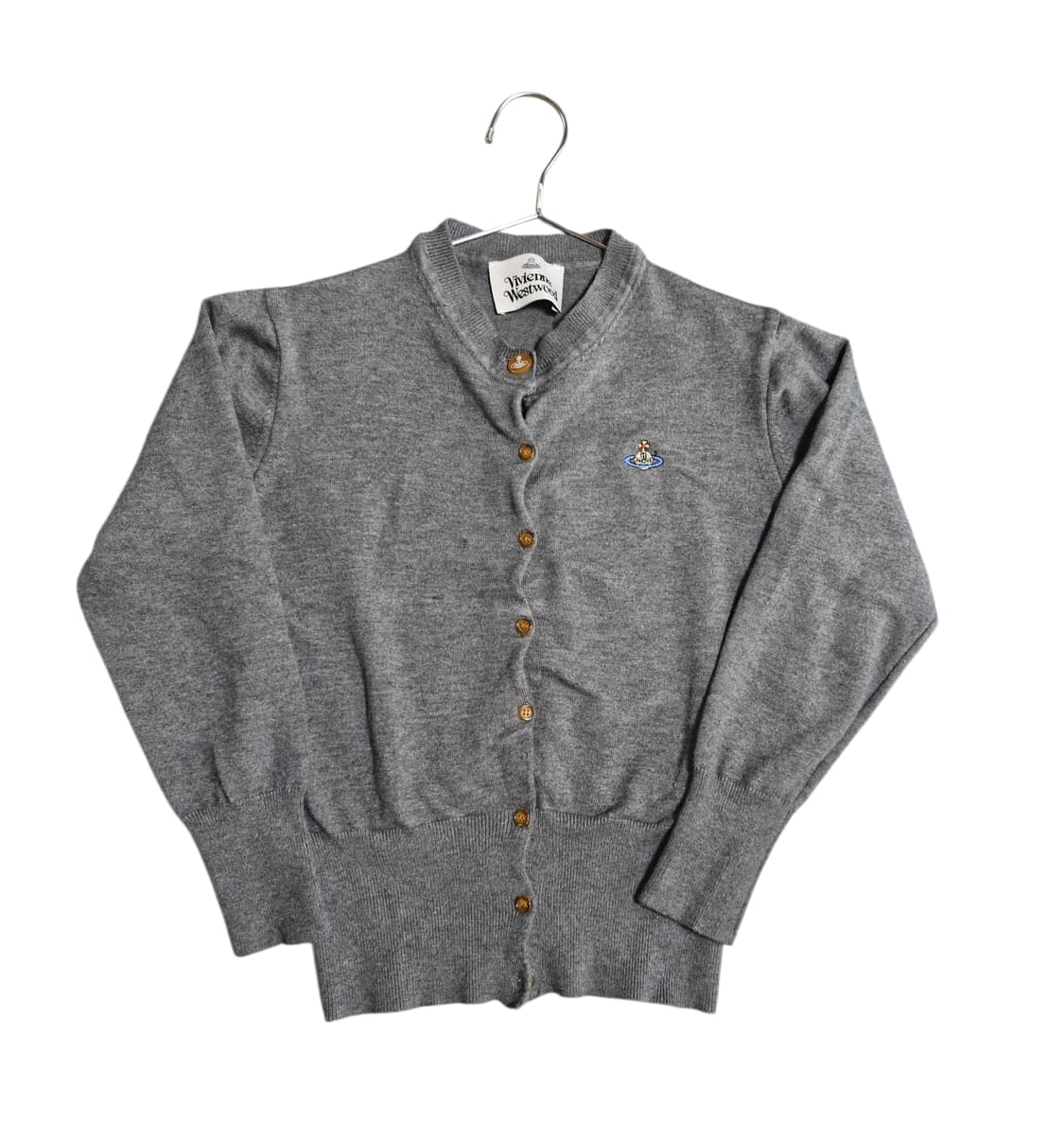 여성 비비안웨스트우드 크롭 그레이 가디건 F 상품이미지2