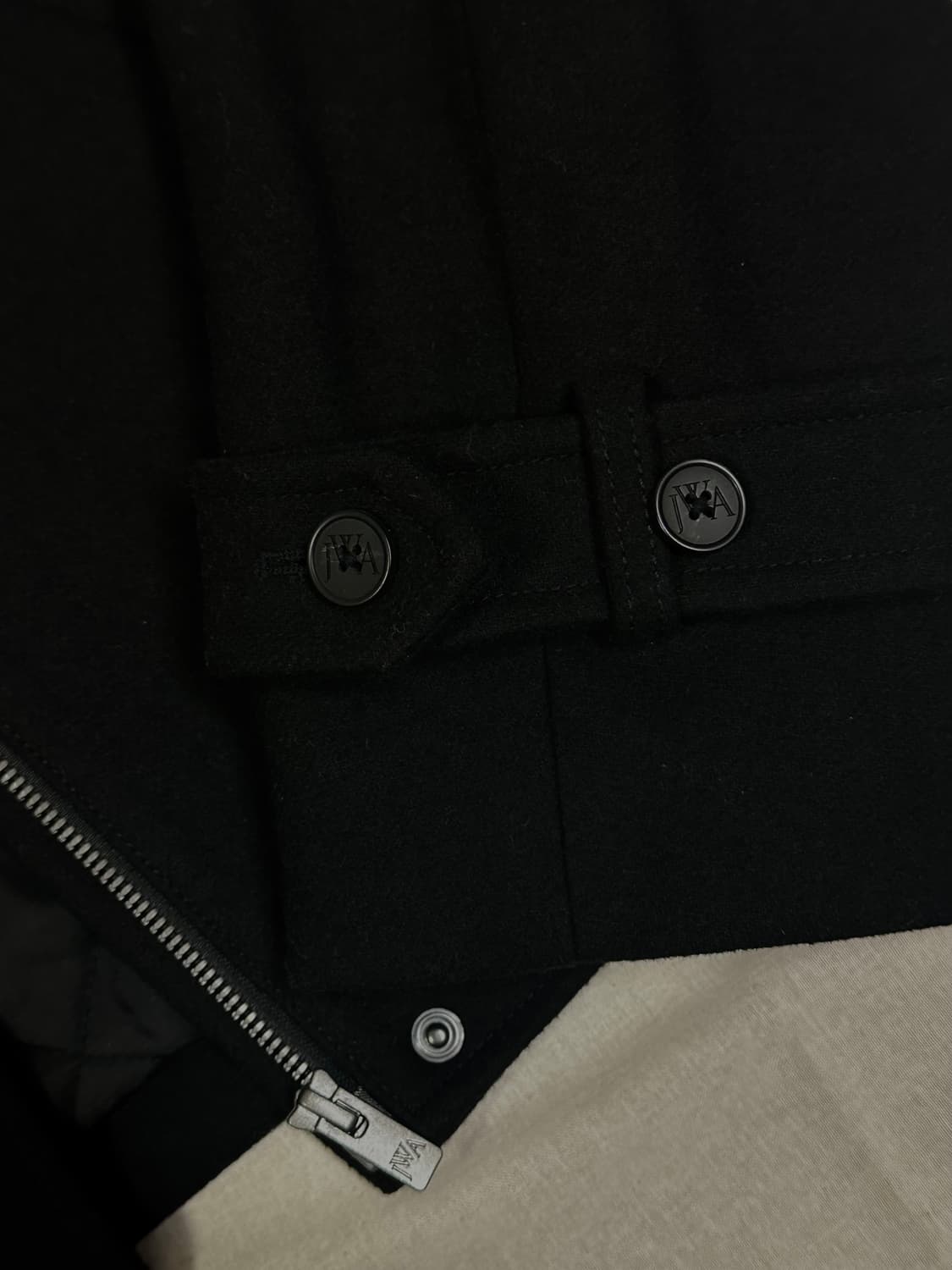 유니클로 x jw앤더슨 블랙 울 블렌드 숏자켓(s) 상품이미지2