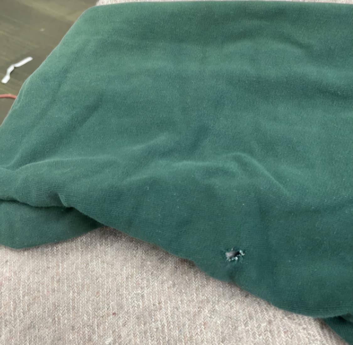 빈티지 그린 후드집업 상품이미지5