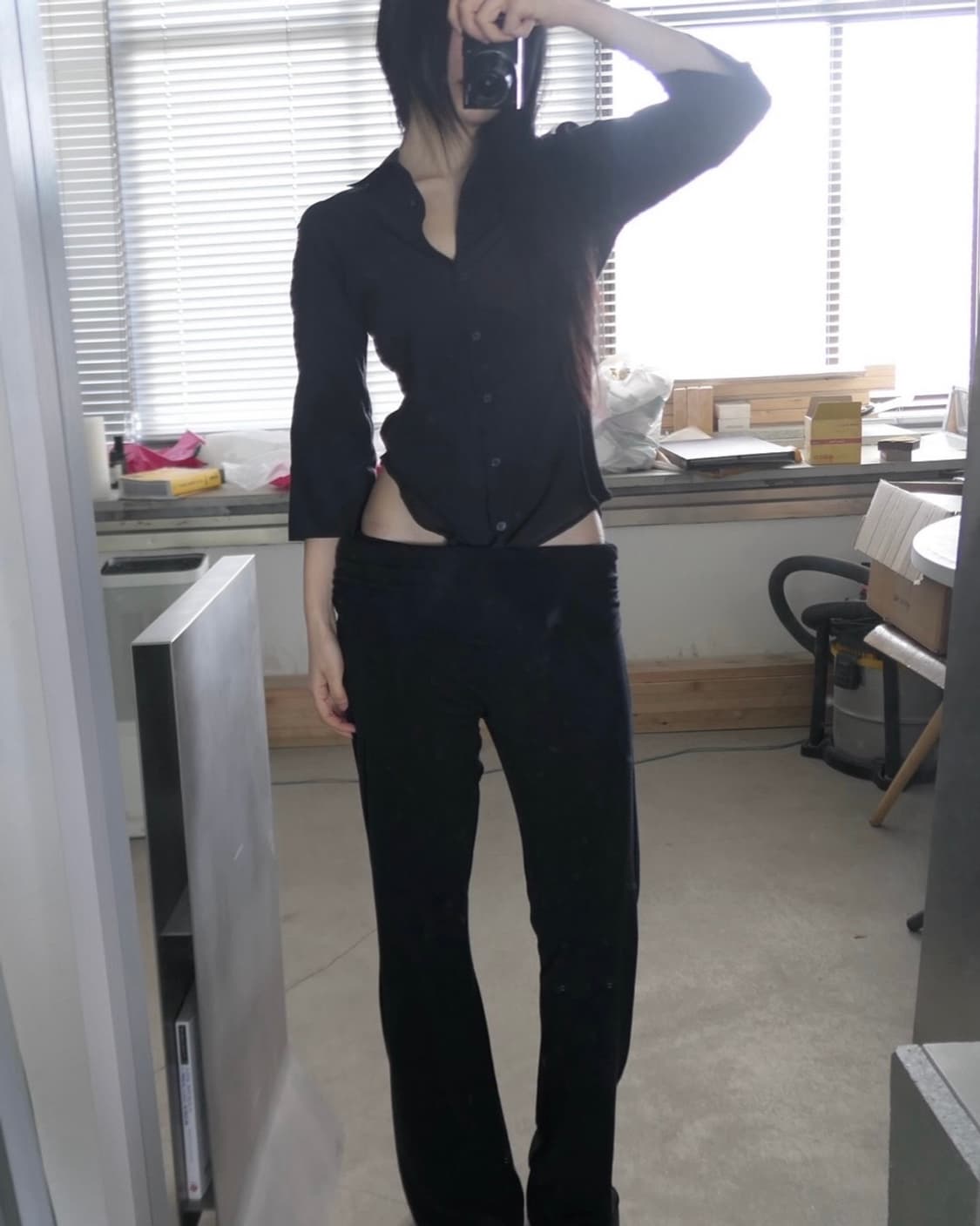 디에이디 셔츠 블랙 색상 상품이미지2