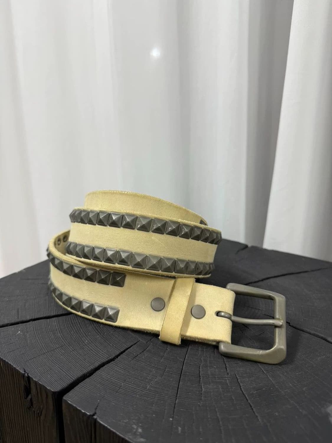 요지야마모토 스터드 벨트 상품이미지1