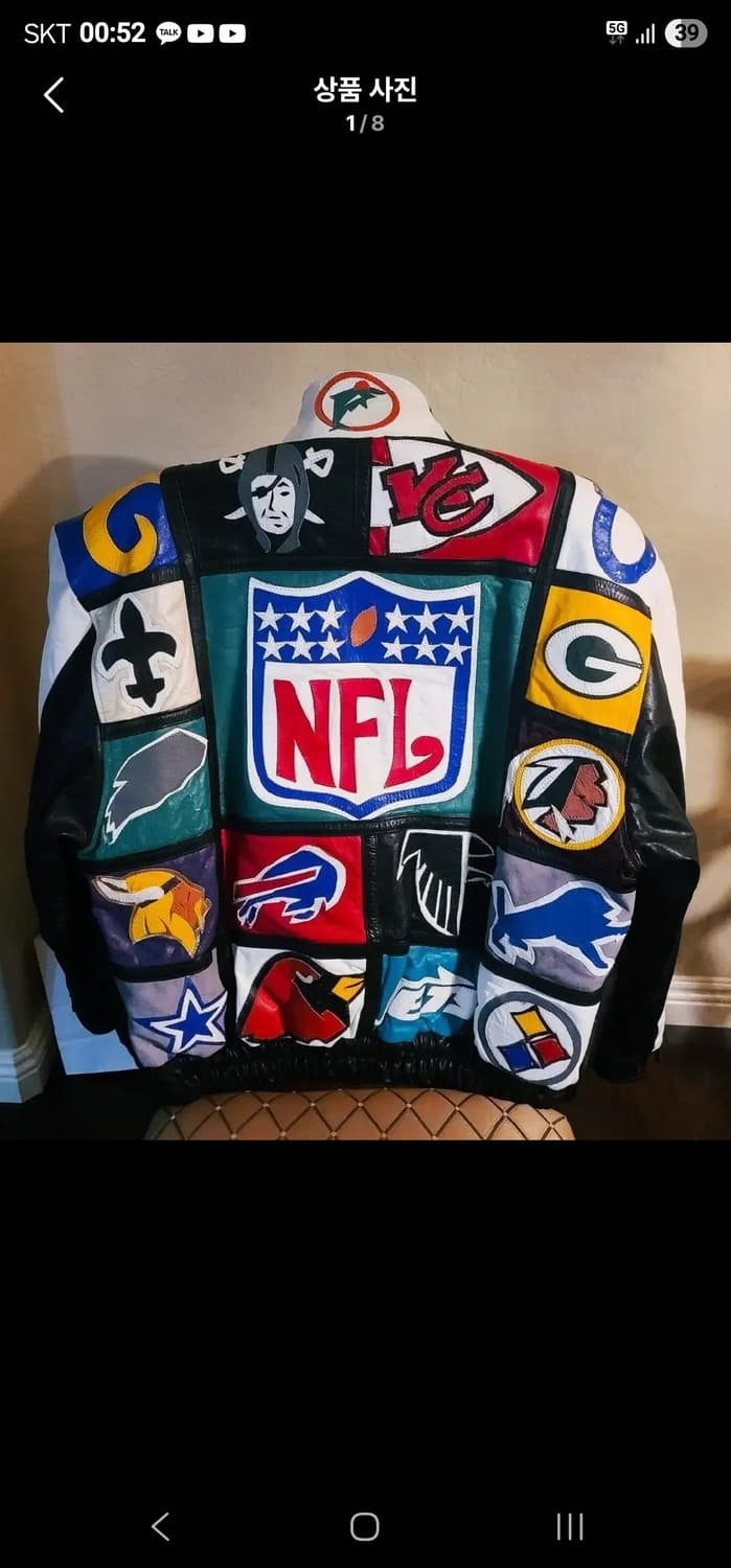 NFL 수제 가죽 자켓 상품이미지2