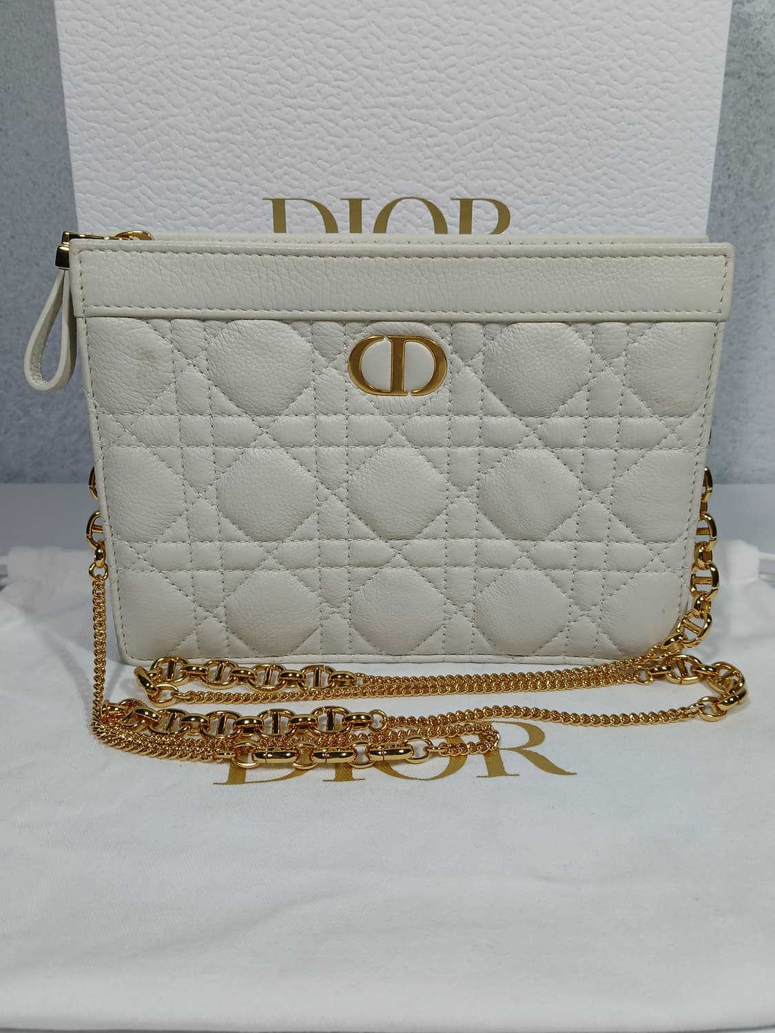 디올 카로 체인 지퍼 파우치백 S5106UWHC 상품이미지2