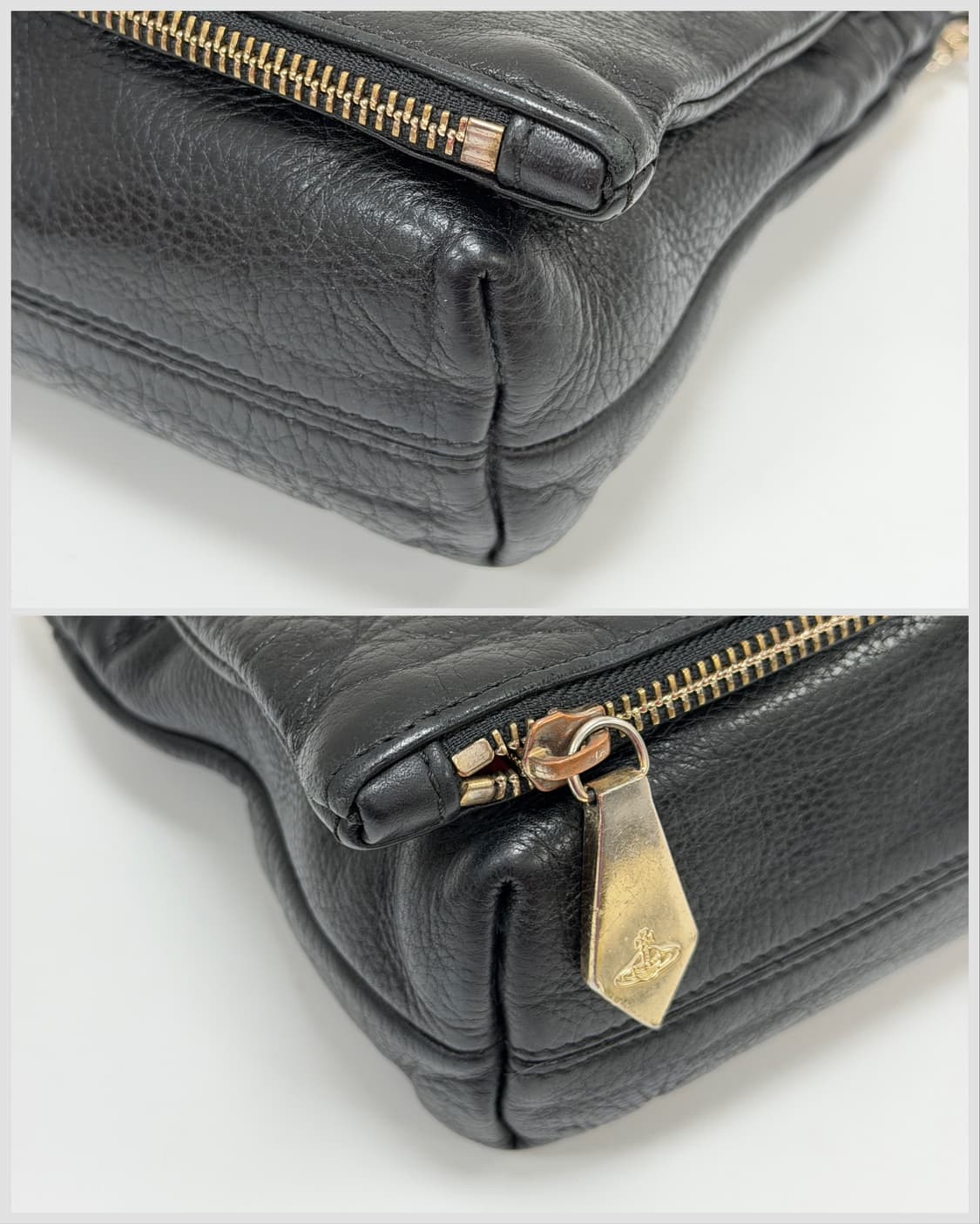 비비안웨스트우드 블랙 레더 크로스백 상품이미지8