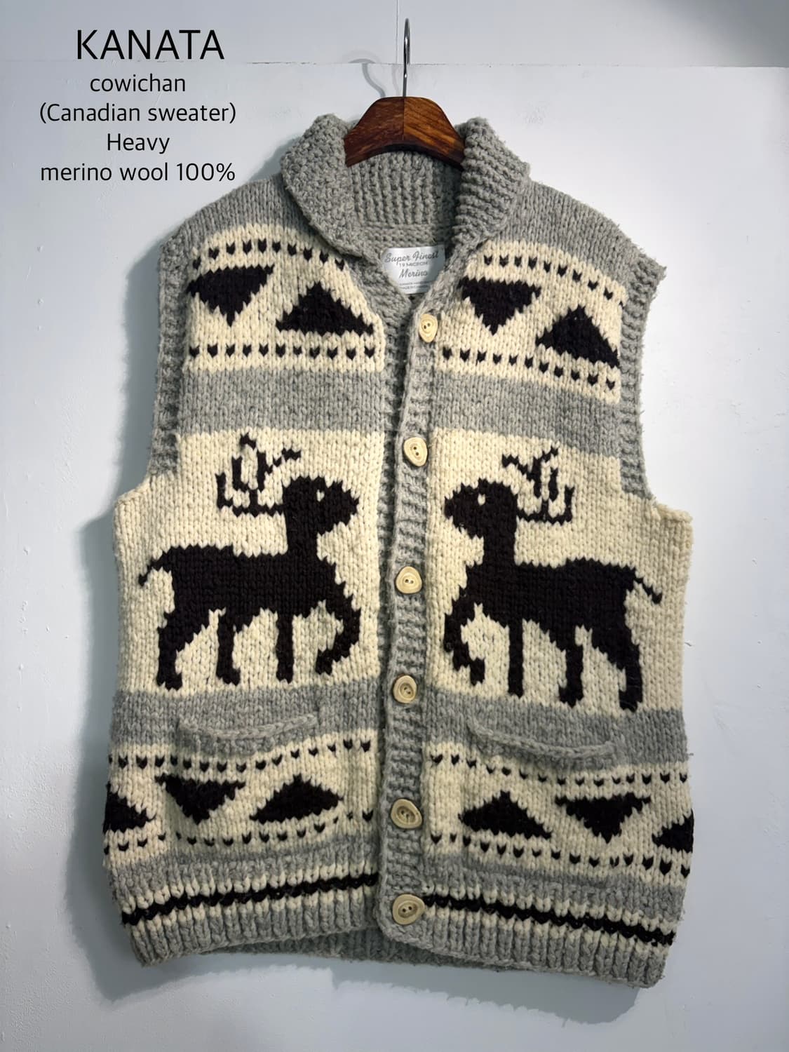 [L~XL] KANATA 카나타 메리노울100% 코위찬 베스트 상품이미지1