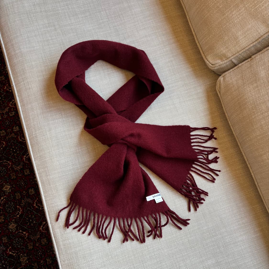 [Johnstons of Elgin] 스코틀랜드산 램스울 100% 버건디 상품이미지2