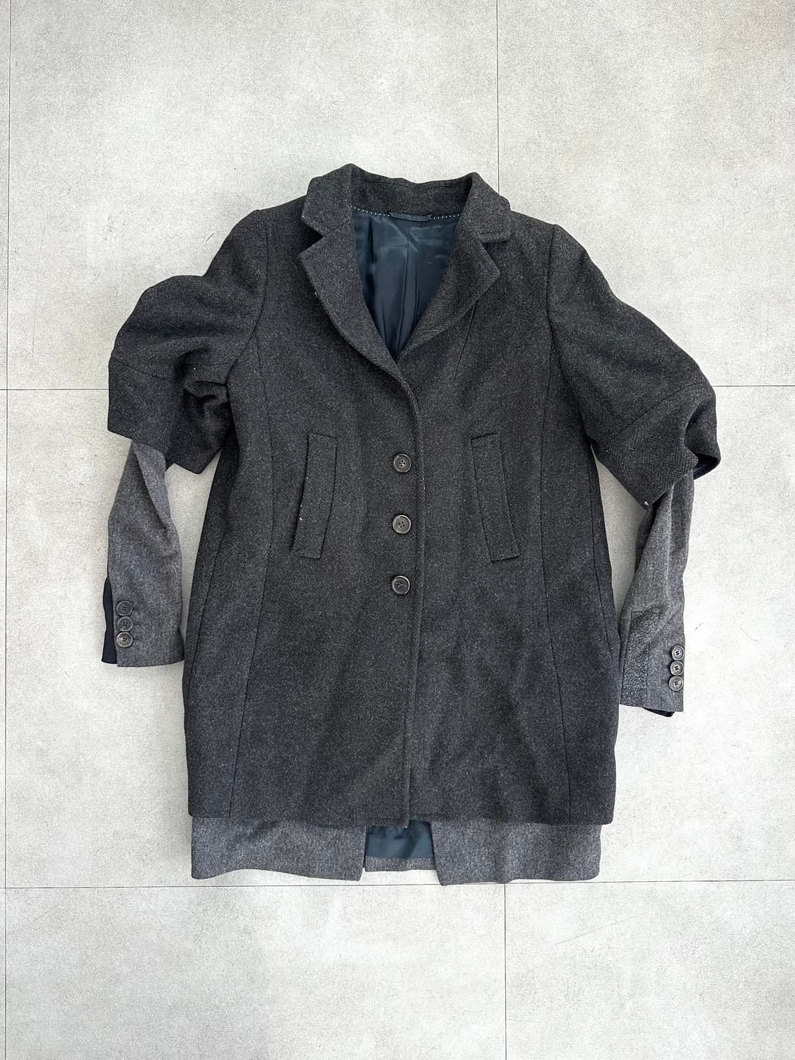 닐바렛 레이어드 캐시미어 블렌드 코트 상품이미지4