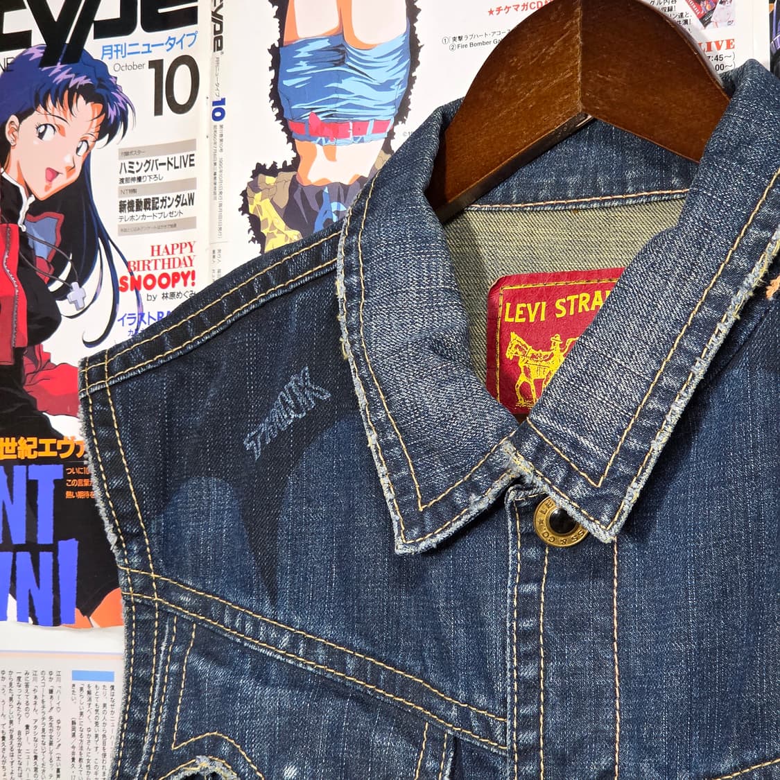 00'S 리바이스 웨스턴 데님 베스트 상품이미지2