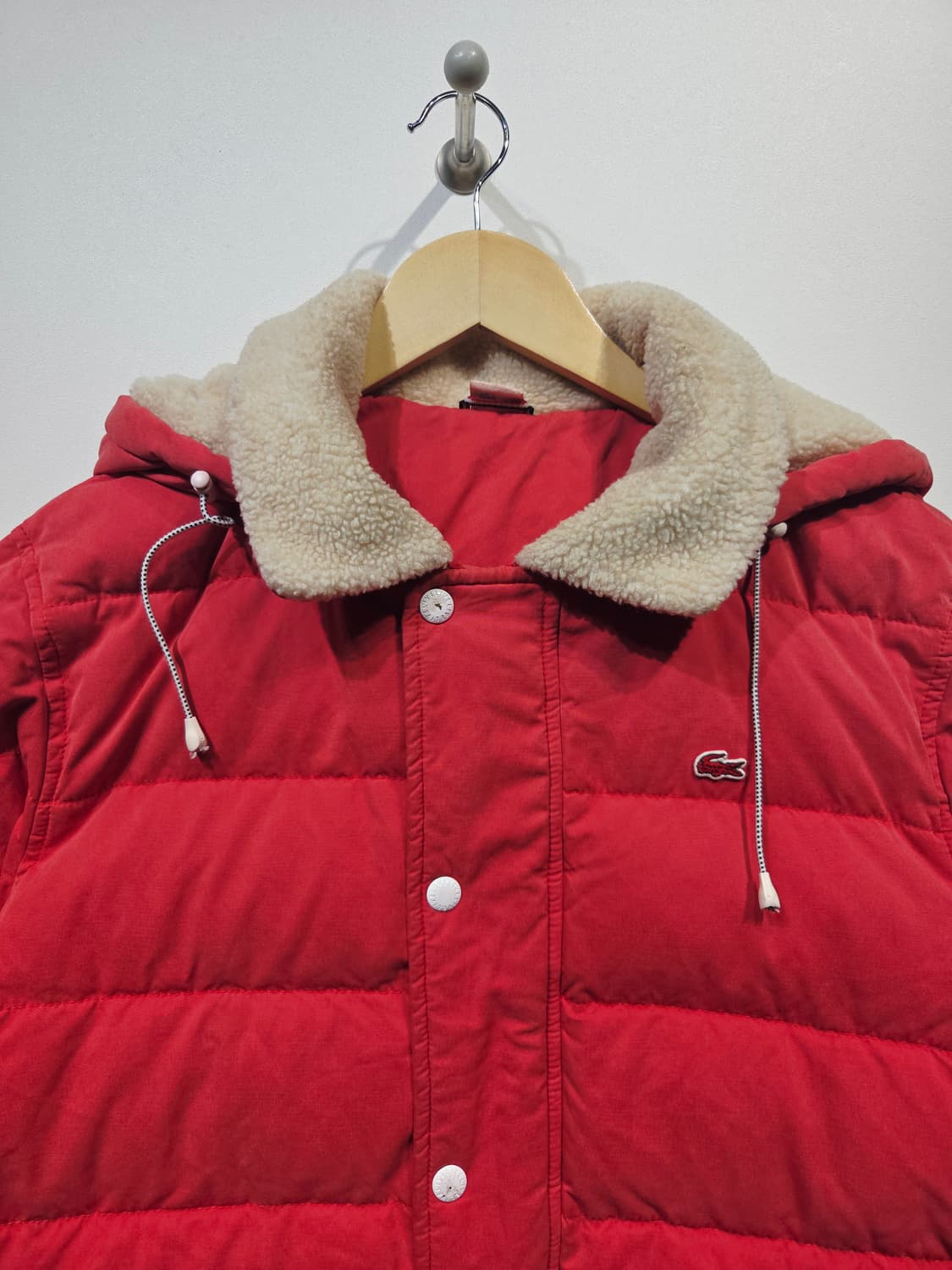 LACOSTE L!VE 라코스테 라이브 레드 덕다운 패딩 (사이즈 XL) 상품이미지3