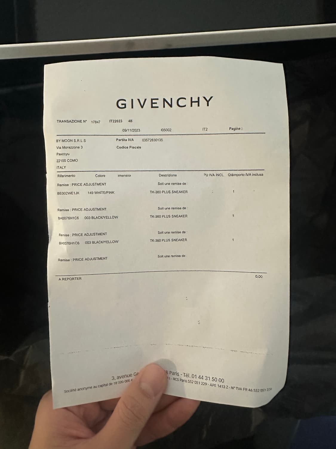 지방시 tk360 블랙 옐로우 41 사이즈 상품이미지7