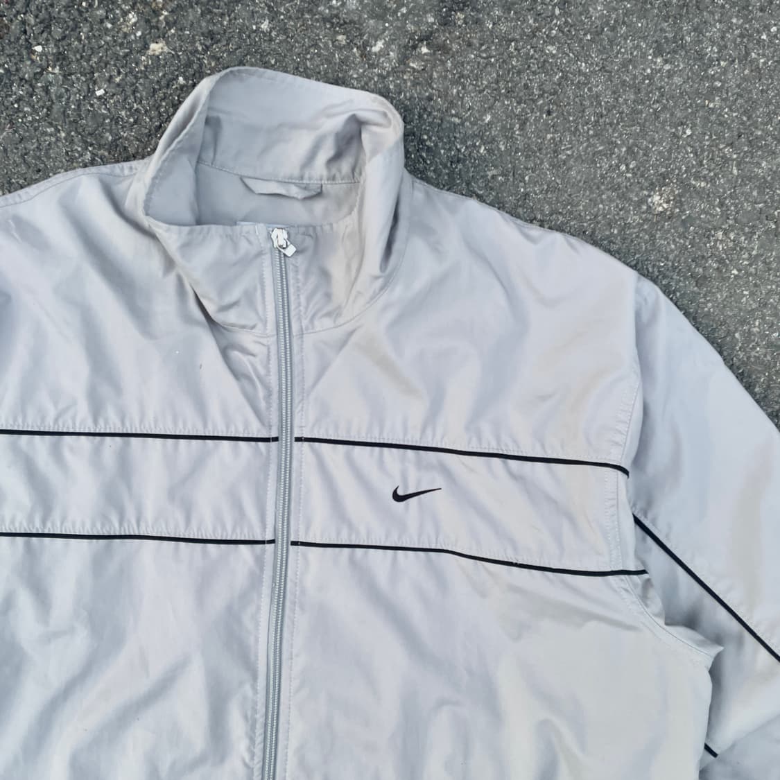 00s 나이키 미드스우시 폴리쉘 바람막이 올드스쿨 백로고 트랙자켓  L 상품이미지3