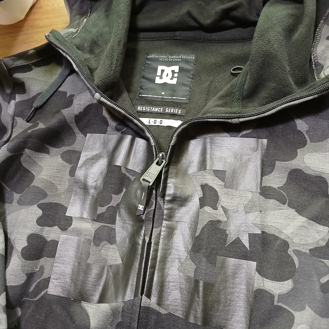 DC 디씨슈즈 카모 밀리터리 후드집업 후디 자켓 상품이미지4