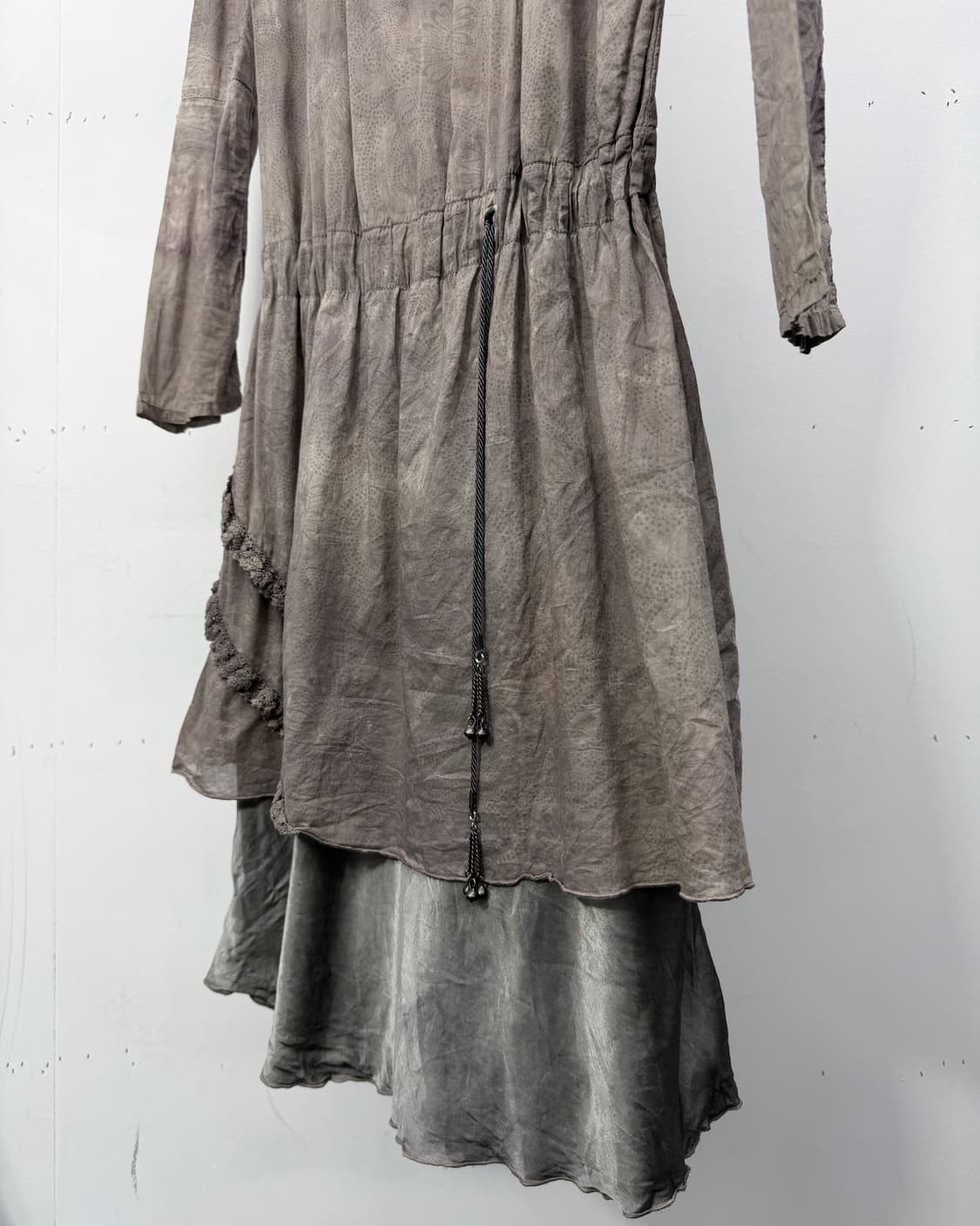 00s) Asymmetric Layered Contrast Dress 상품이미지9