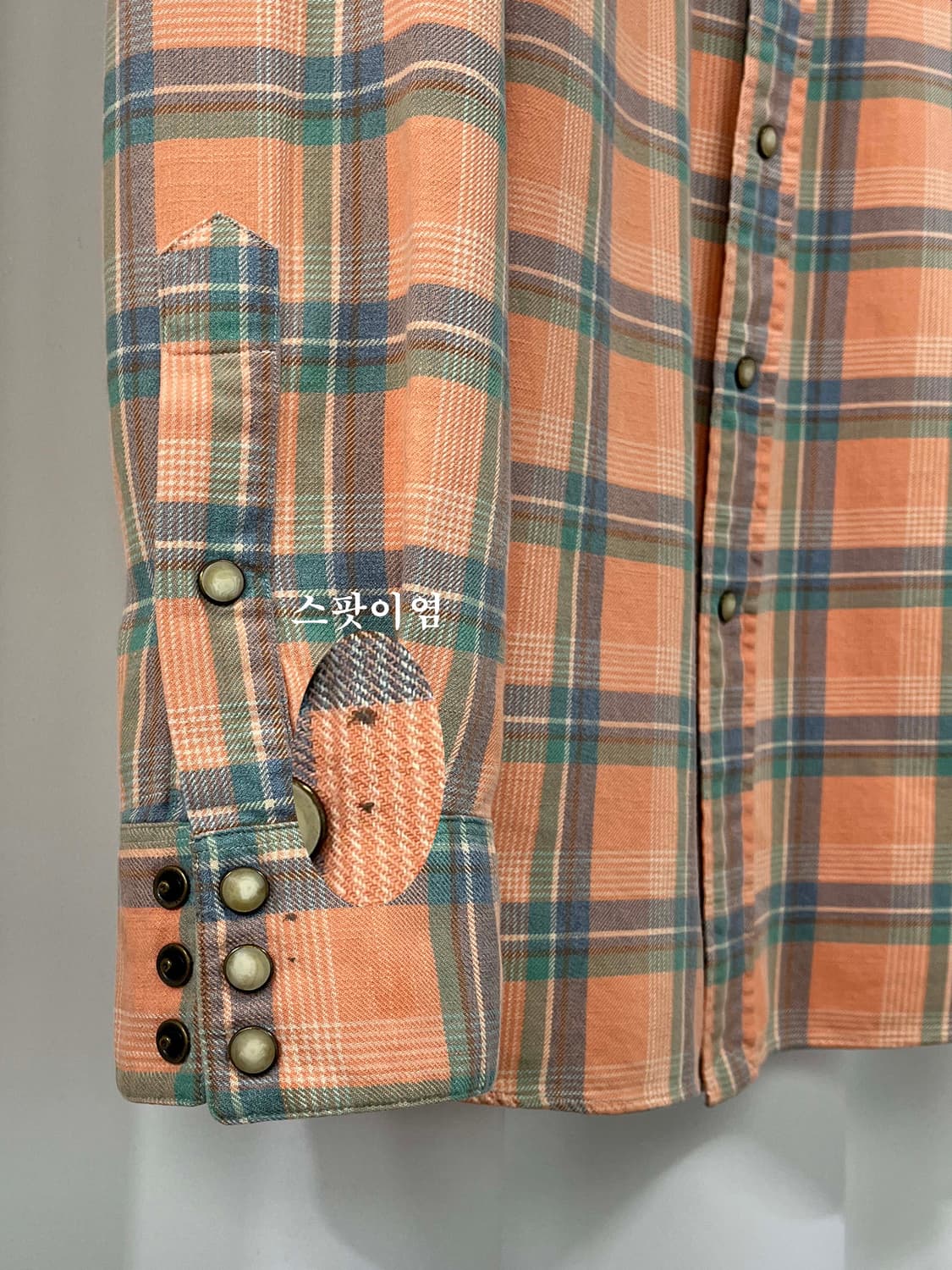 폴로 랄프로렌 콘초 살몬 플레이드 사우스 웨스턴 셔츠 상품이미지7