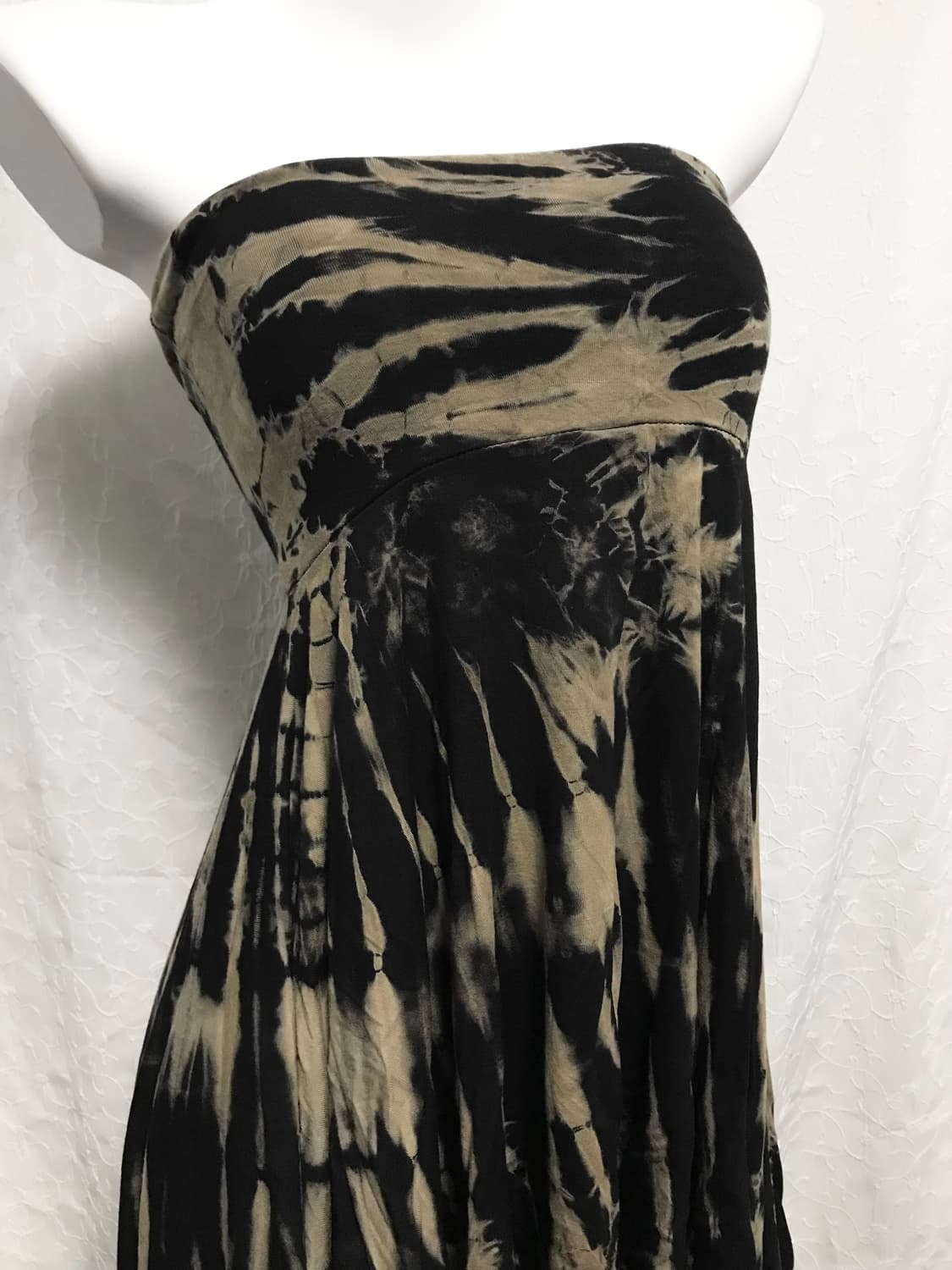 빈티지 00s y2k 2way 타이다이 언발란스 튜브탑 스커트 상품이미지5