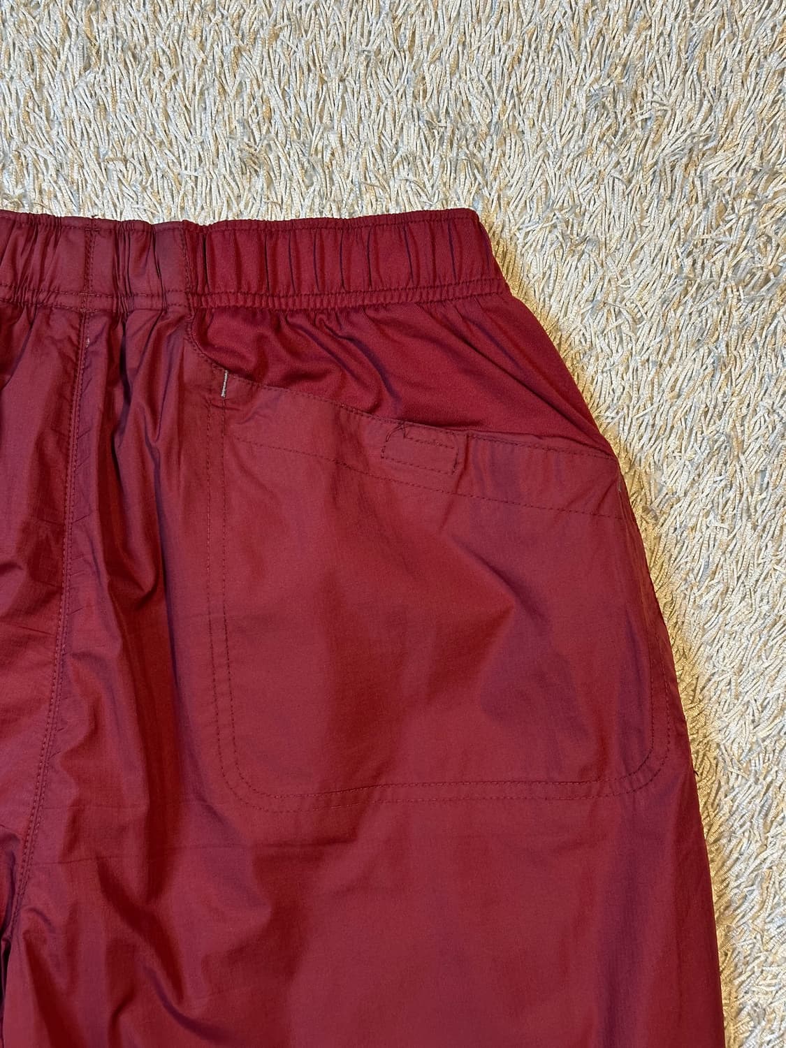 00's 나이키 올드스쿨 스우시 나일론 트랙팬츠 버건디 상품이미지4