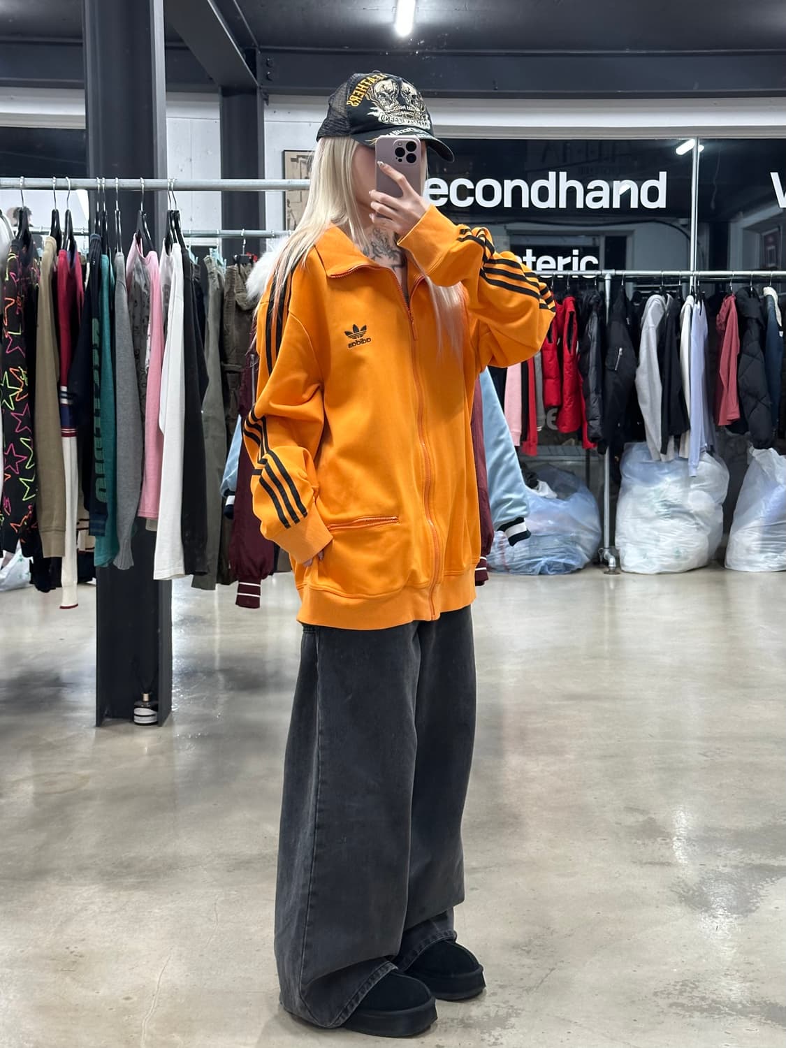 아디다스 파이어버드 오렌지 트랙탑 져지 상품이미지2