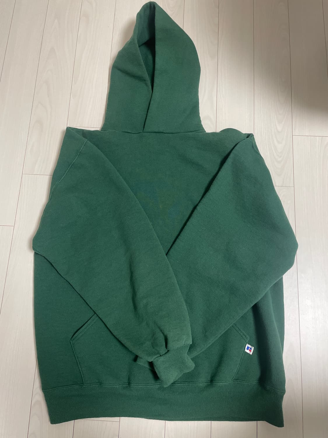 미제 90s 러셀 후드 그린 상품이미지1