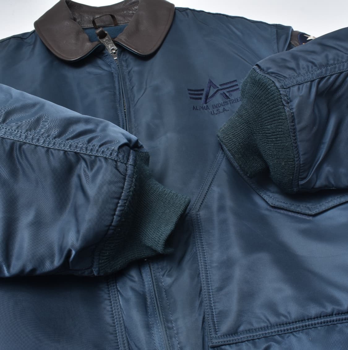 90S 알파인더스트리 CW-45P 항공점퍼 플라이트 자켓 L N0725 상품이미지4