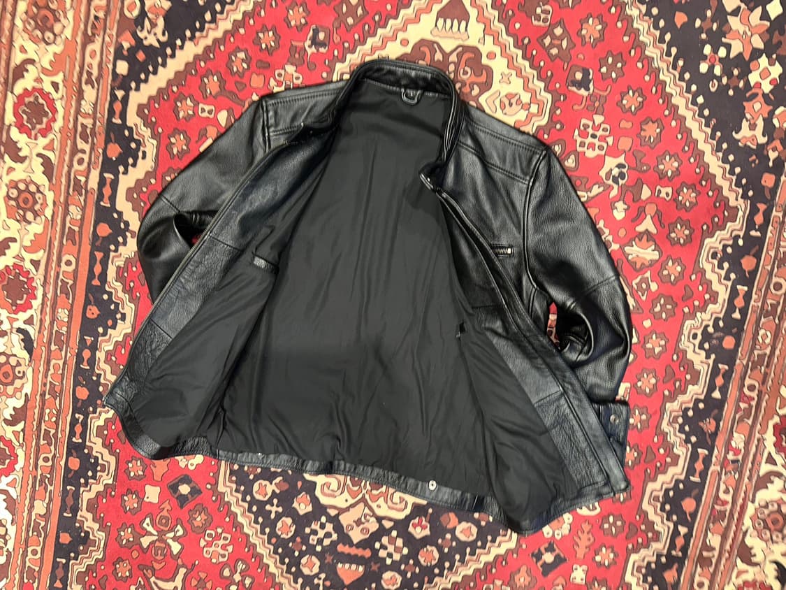 ( M-L ) 바이커자켓 바이커가죽 라이더자켓 봄버자켓 양가죽자켓 상품이미지3
