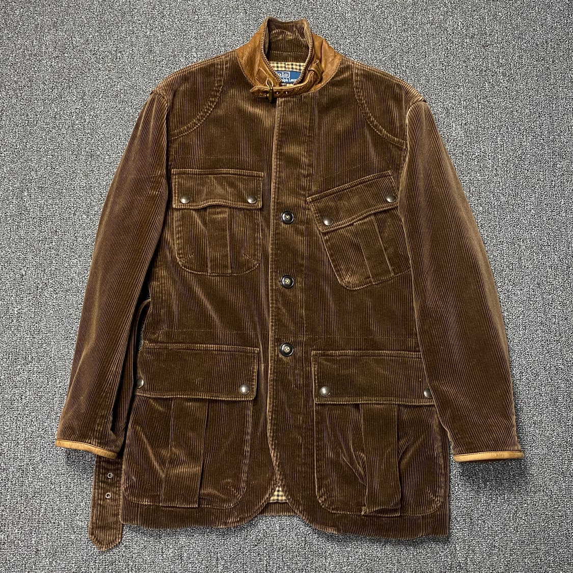 폴로 랄프로렌 코듀로이 벨티드 사파리 자켓 (브라운) 상품이미지2