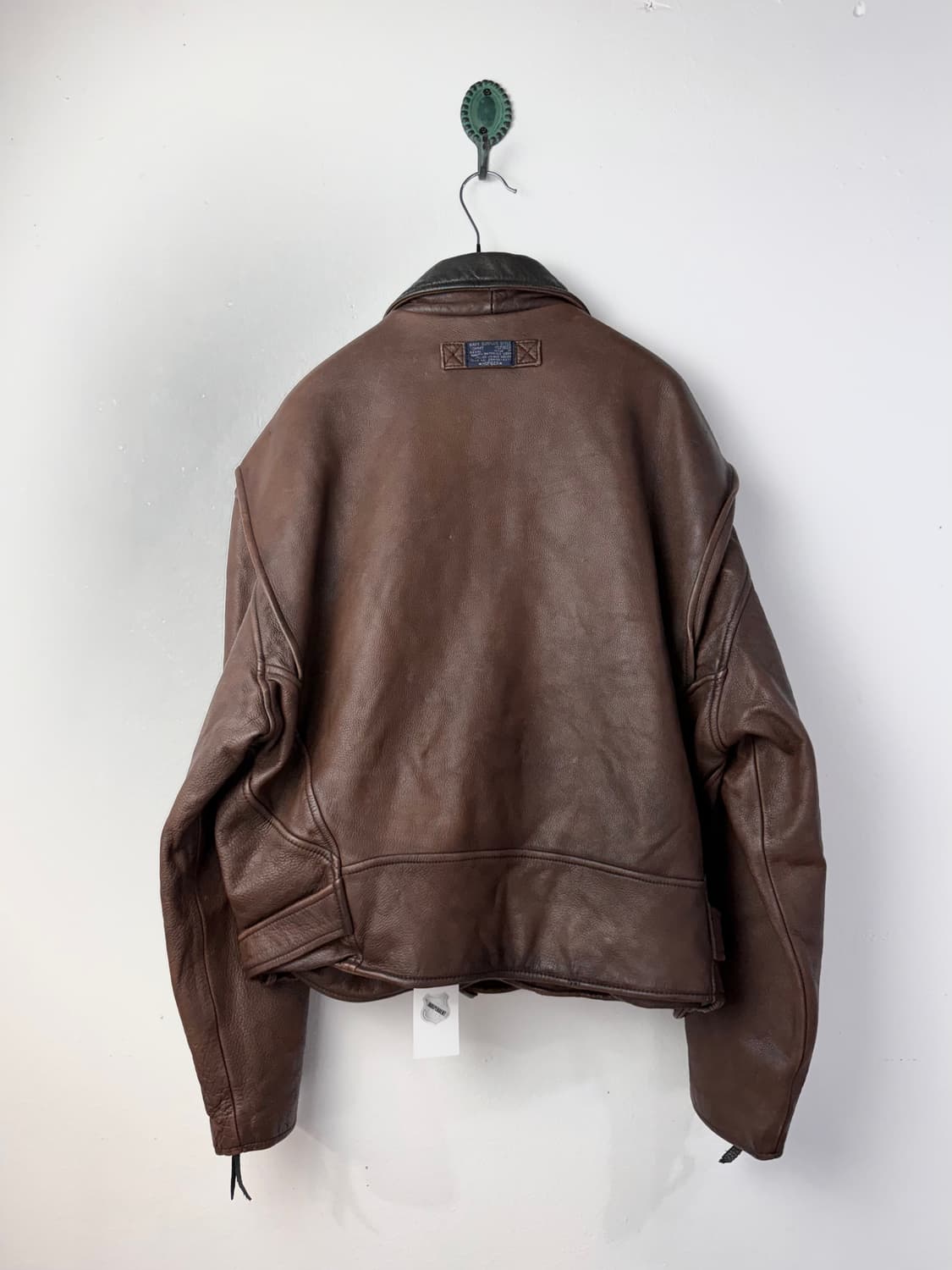 90s 타미힐피거 레더 라이더 자켓 상품이미지3