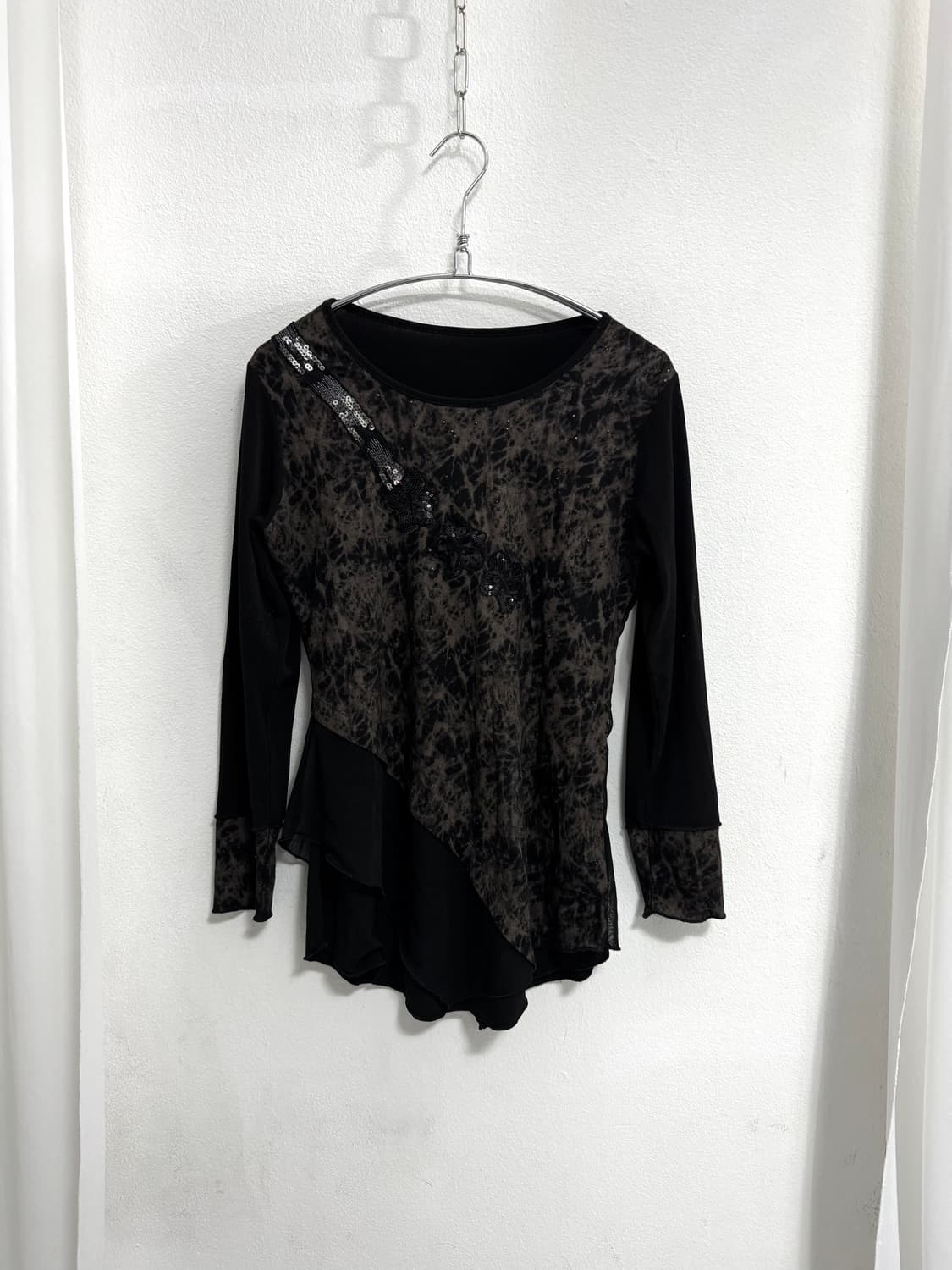 Oriental Chiffon Layered Top 상품이미지1