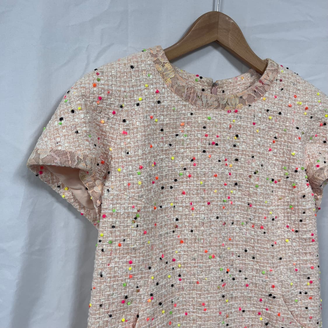 샤넬(CHANEL) 코랄 트위드 미니 원피스 상품이미지3