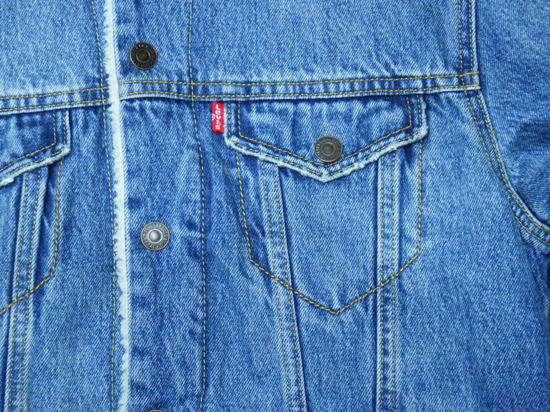 (S/90) 리바이스 Levis 양털 청 데님자켓 상품이미지4