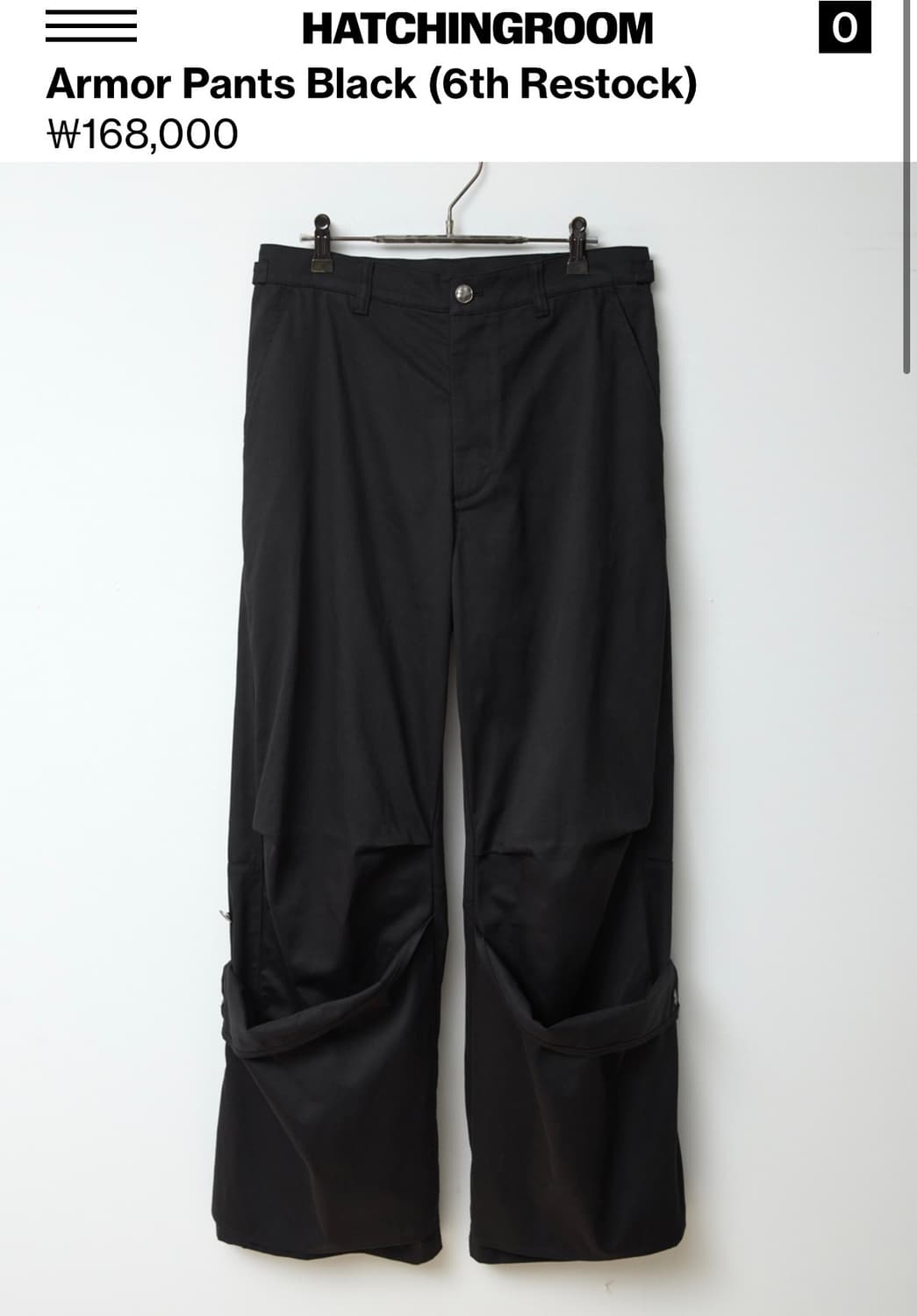 해칭룸 아머팬츠(black) L(4) 상품이미지1