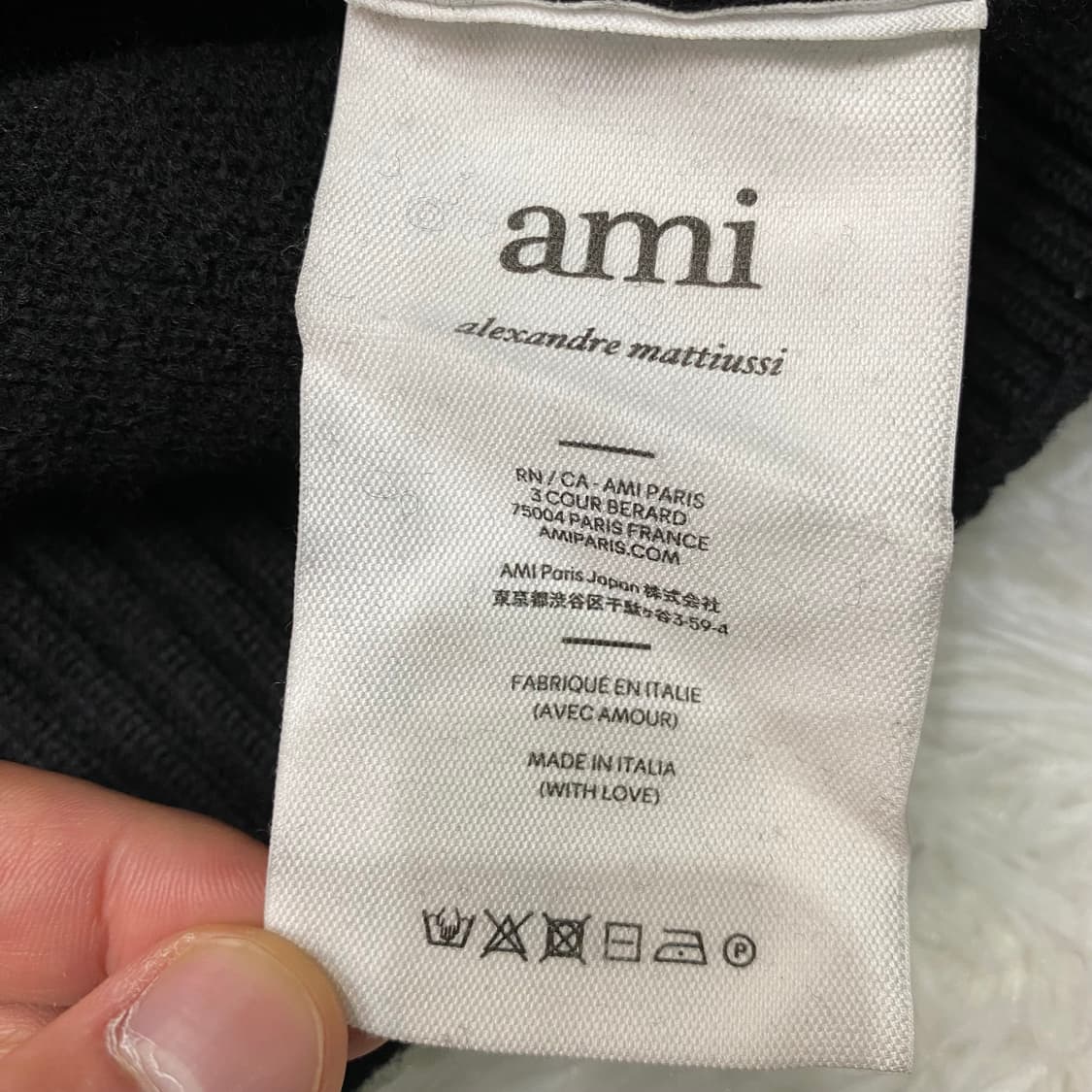 아미 후드 니트 상품이미지5