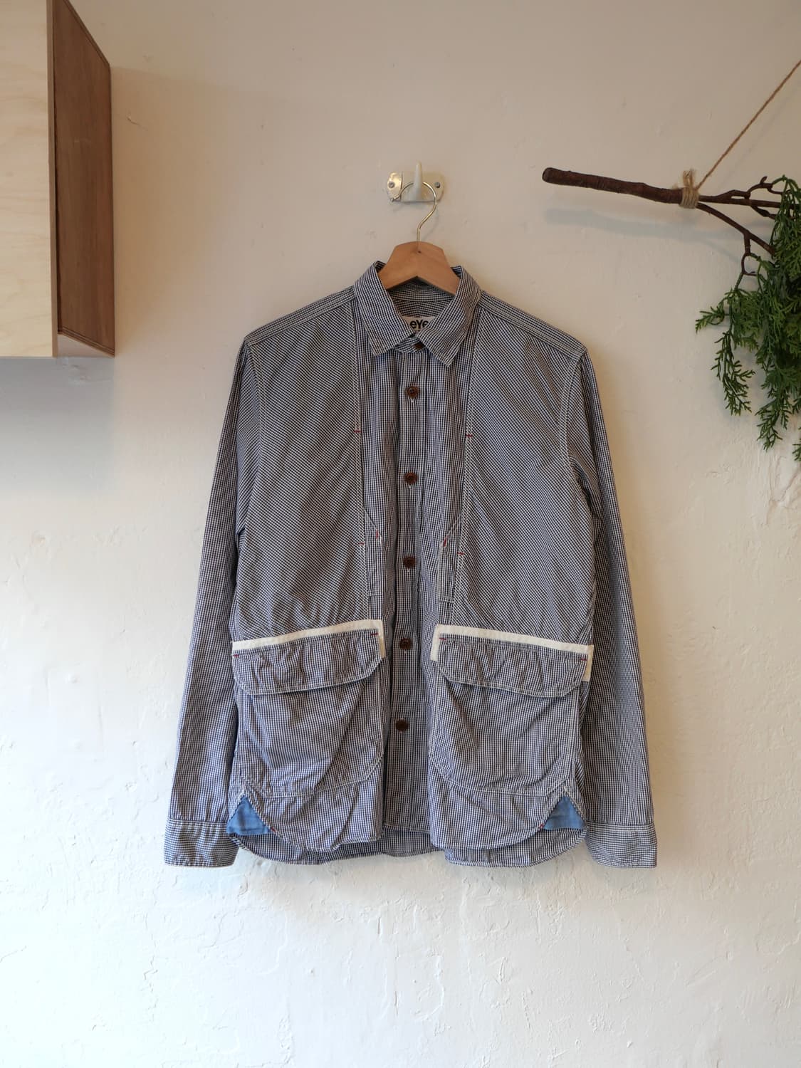 준야 와타나베 체크 셔츠 자켓 상품이미지1