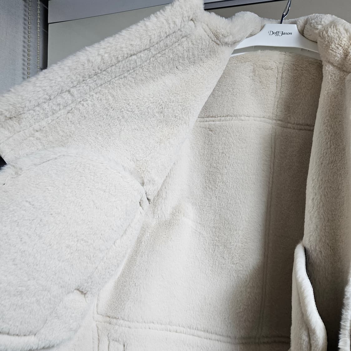 도프제이슨 무스탕 하이넥 레더 무톤 자켓 브라운 2xl xxl 상품이미지7