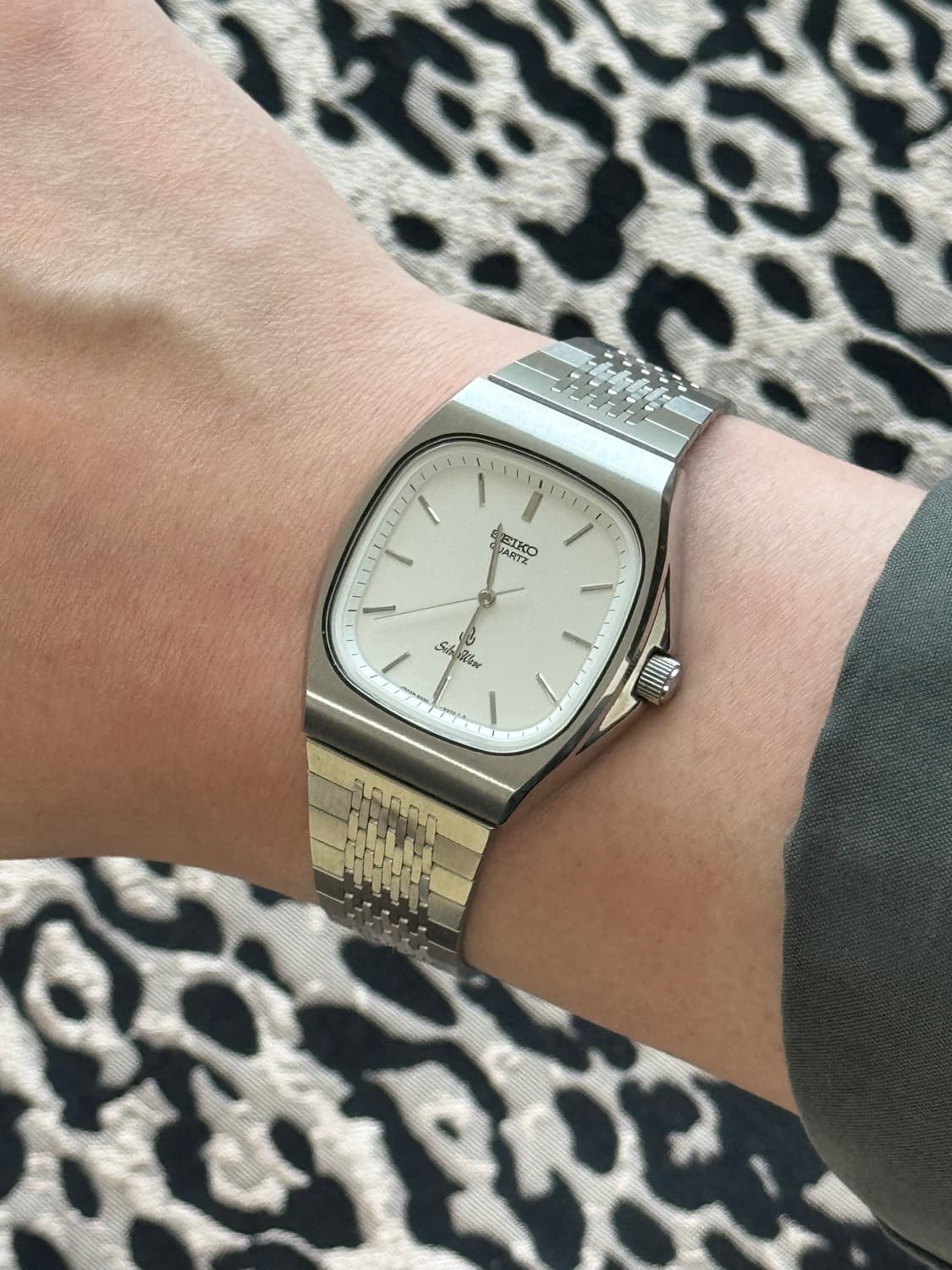 80s 빈티지 세이코 실버웨이브 쿼츠 상품이미지10