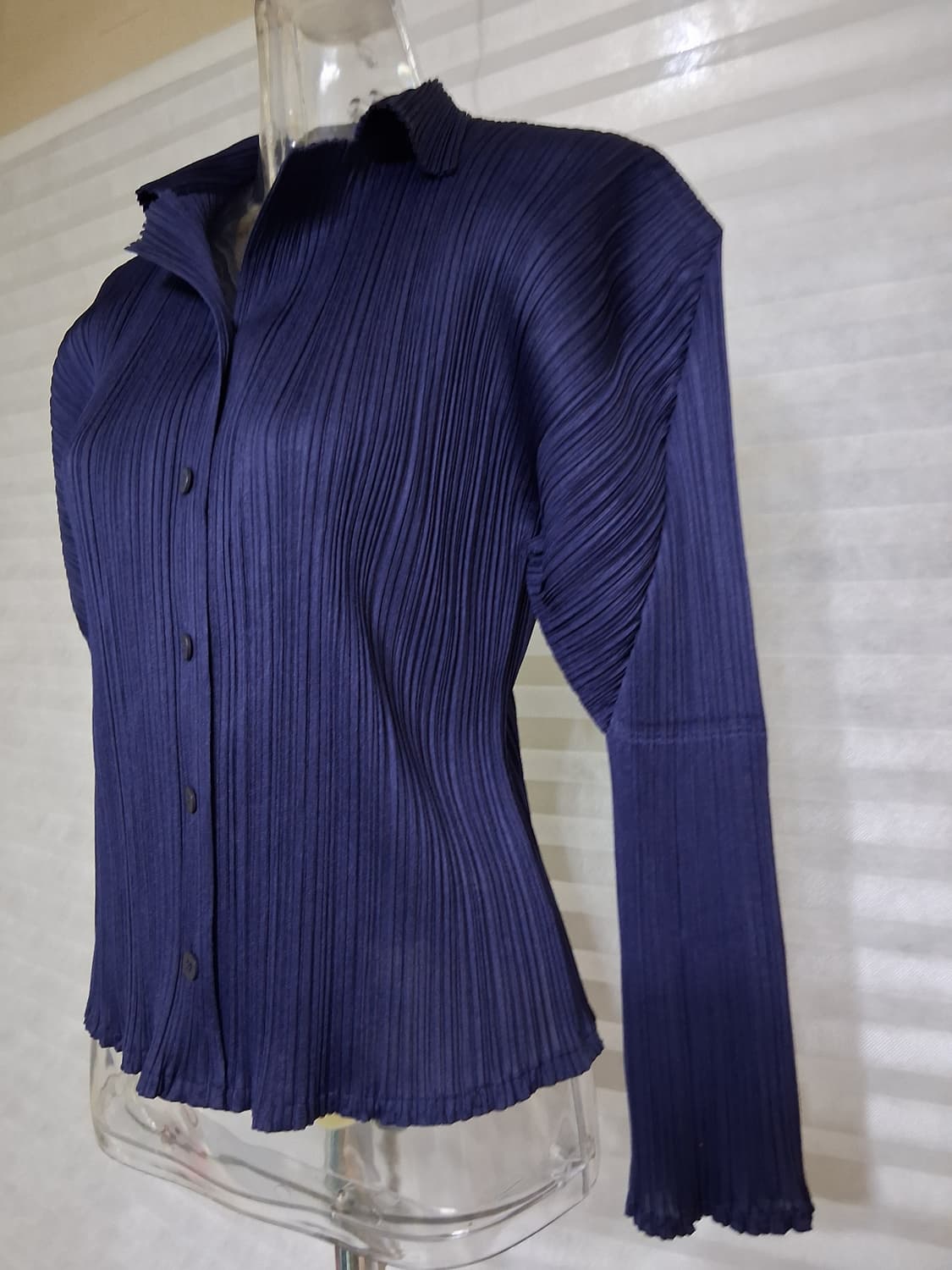 플리츠플리즈 플리츠 셔츠 네이비 3사이즈 상품이미지3
