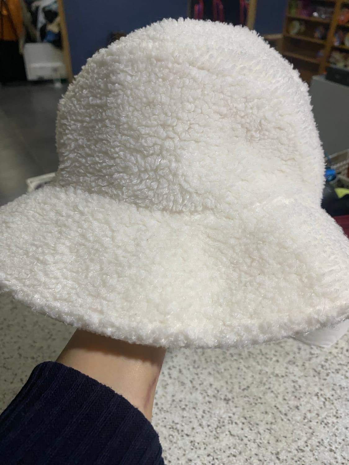 코오롱 hideout 흰색 벙거지 모자 상품이미지1