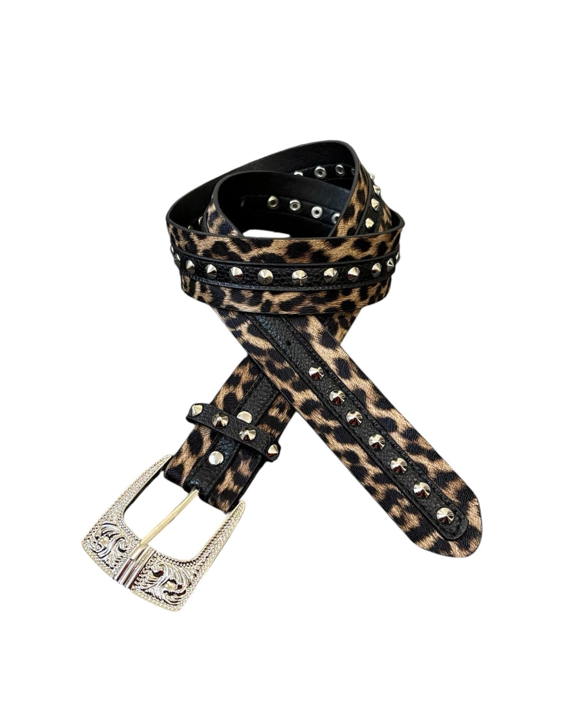 Leopard Stud belt 상품이미지1