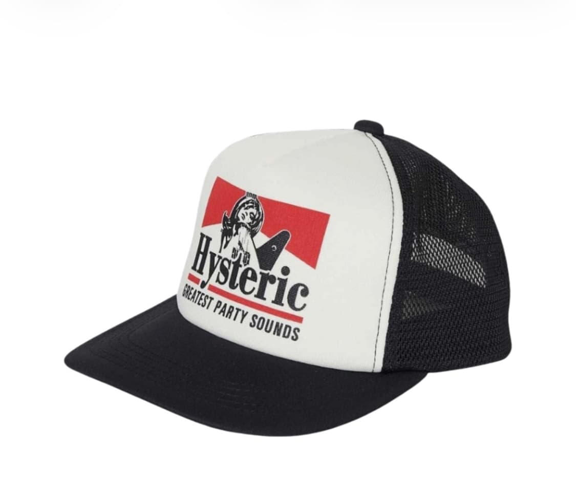 히스테릭 글래머 기타 걸 메쉬 캡 블랙 상품이미지1