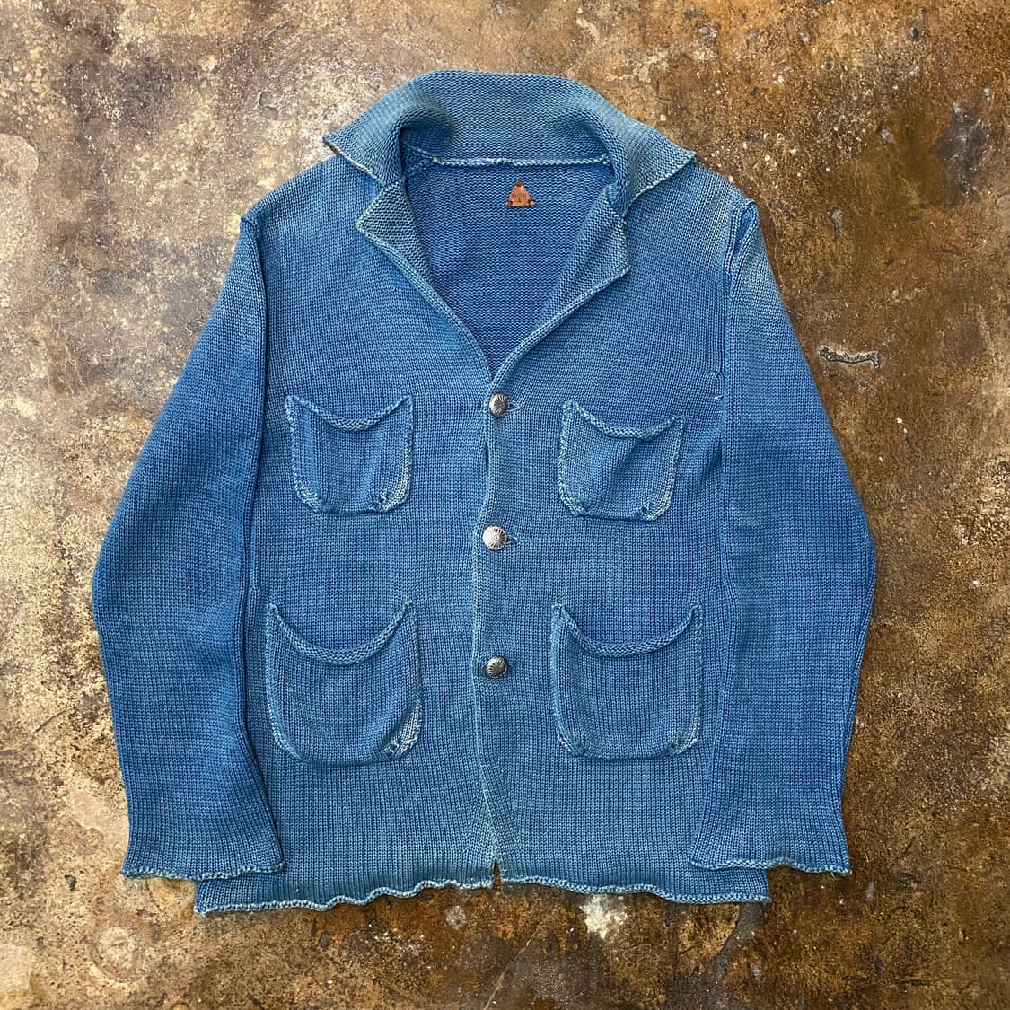 (L) 캐피탈 콘초 인디고 니트 자켓 상품이미지1