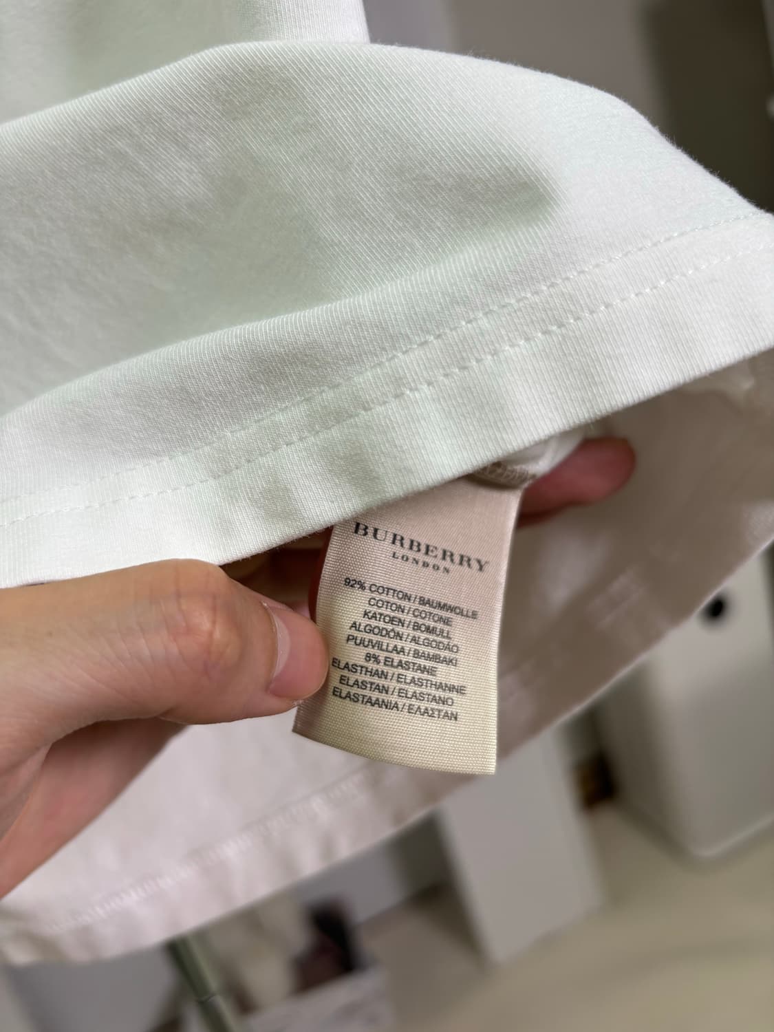 버버리(Burberry) 체크 링거 티셔츠 (M) 상품이미지10