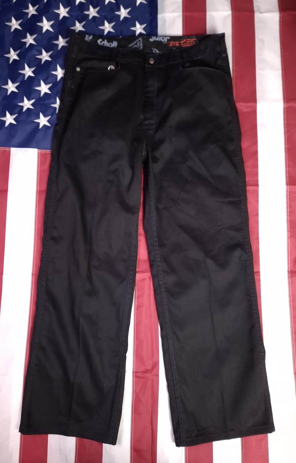 새제품 일본판 오리지날  쇼트사 Schott NYC 블랙 워크팬츠 상품이미지9