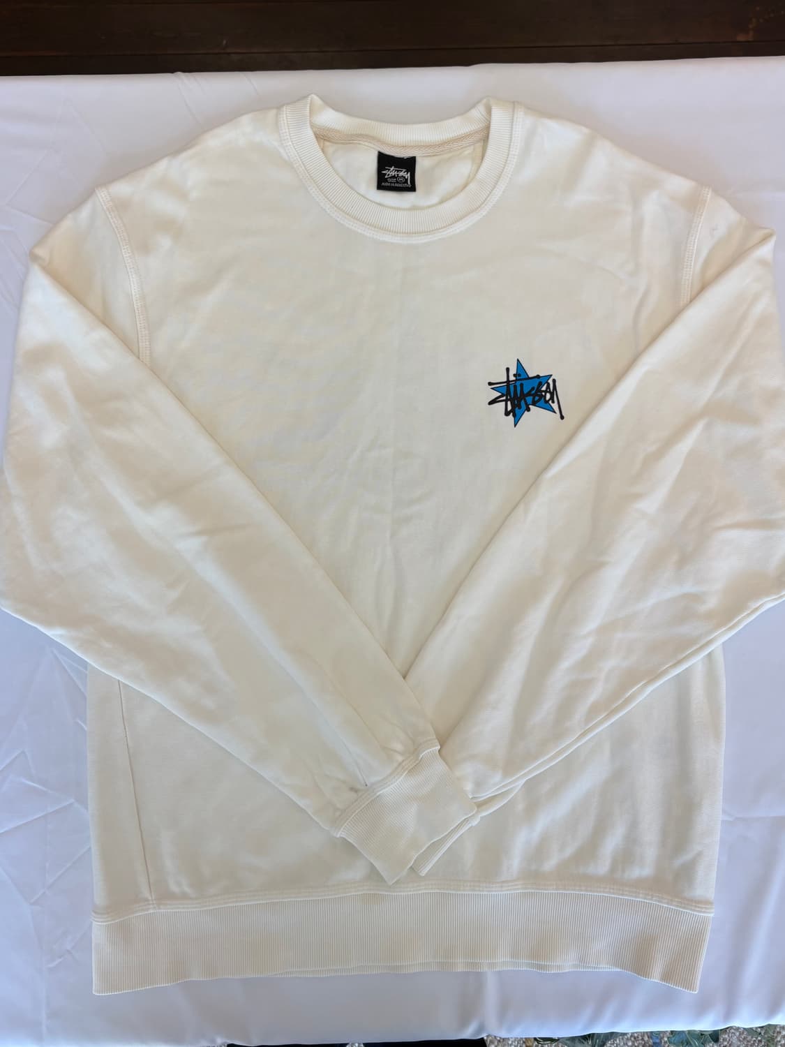 스투시 스타 크루 피그먼트 다이드 내츄럴 상품이미지1