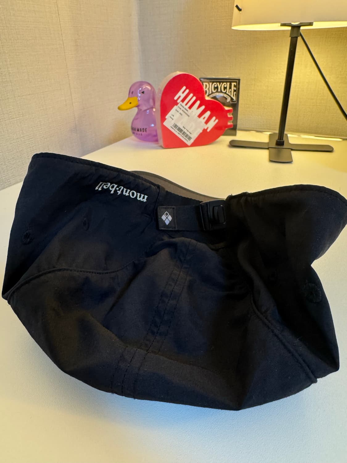 [L]몽벨 아웃도어 원 포인트 볼캡  블랙 상품이미지5