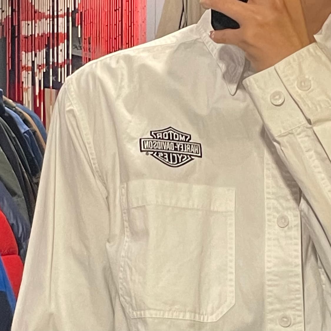 [IM] Harley Davidson 할리 데이비슨 화이트 셔츠 상품이미지6