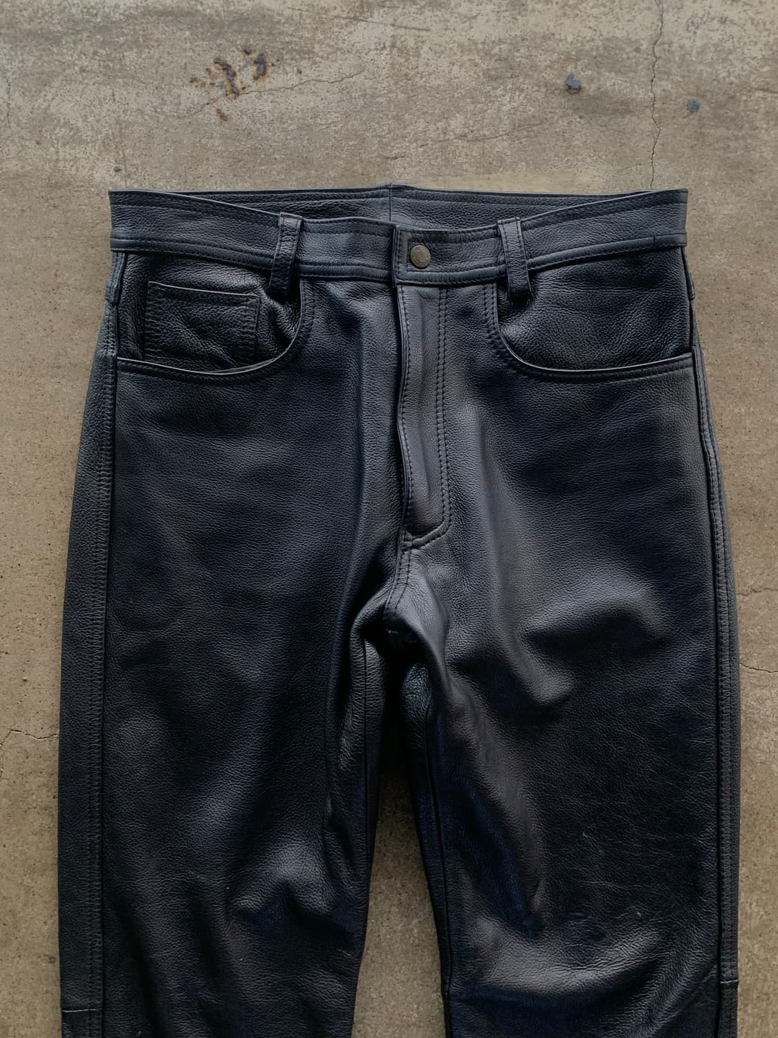 아비렉스 5포켓 레더 팬츠 상품이미지2