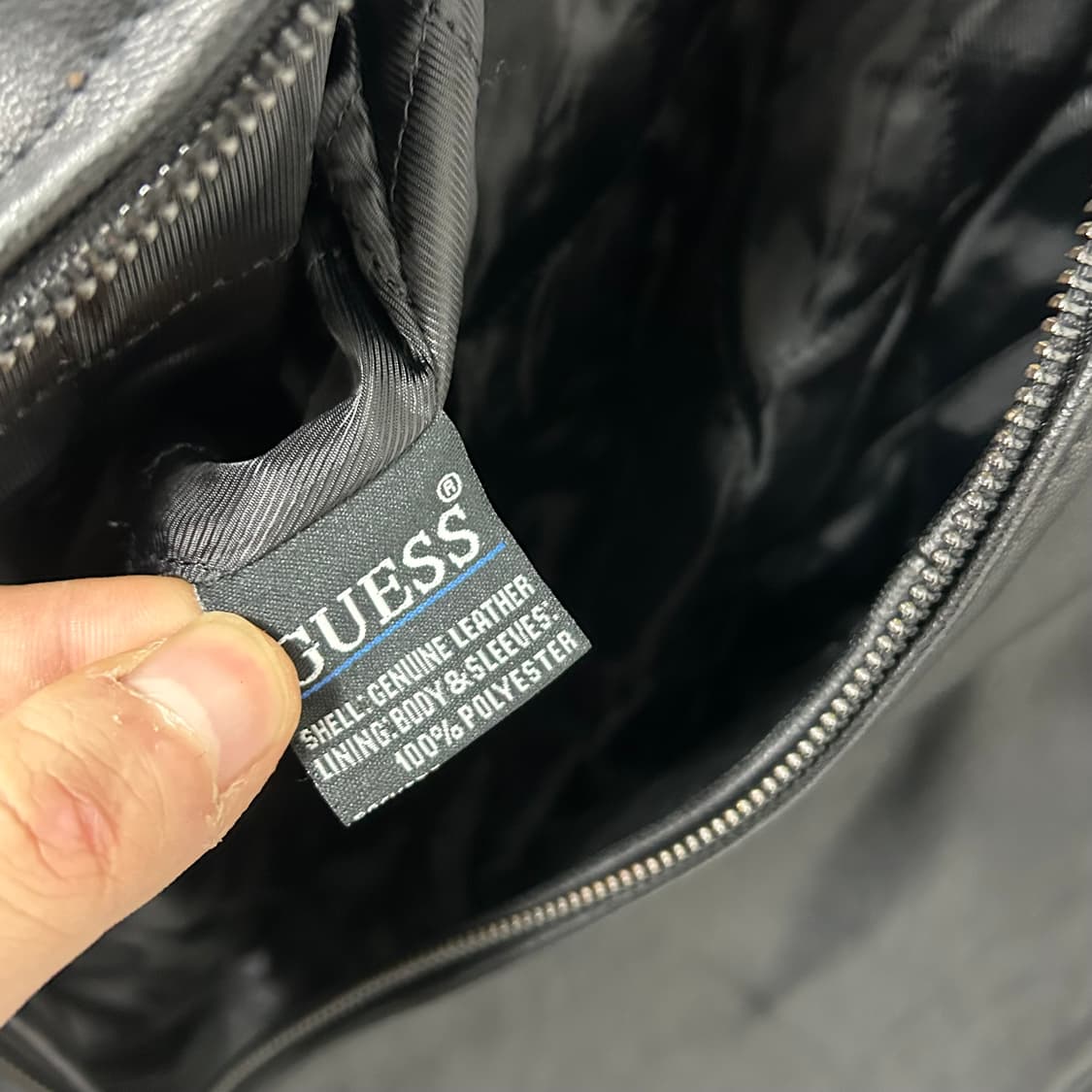 Guess 게스 소가죽 바이커 자켓 상품이미지8