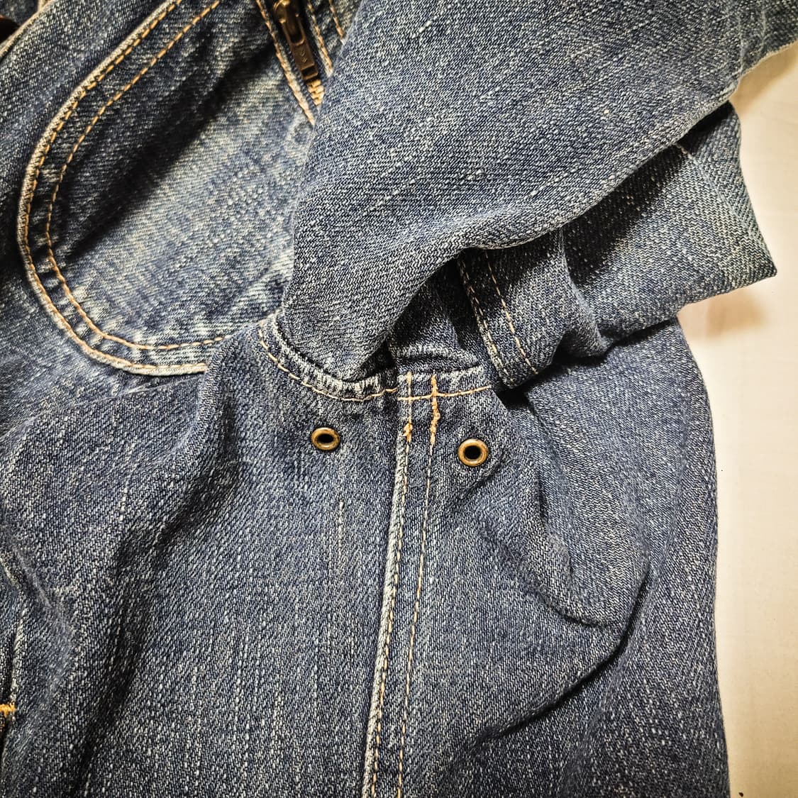 '00s archive Panel Denim Military Jacket 상품이미지5