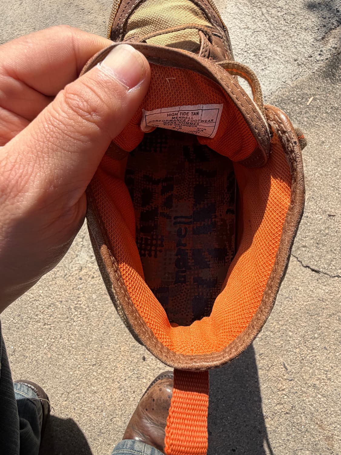 Merrell 하이탑 캔버스 레더 스니커즈 상품이미지10